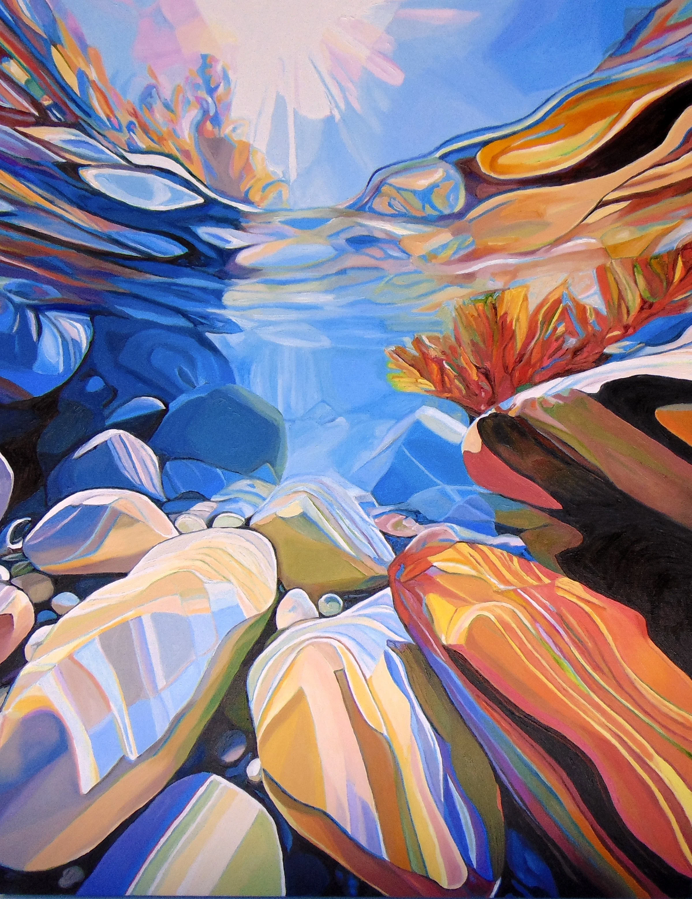 Luminous Lake, oil on canvas