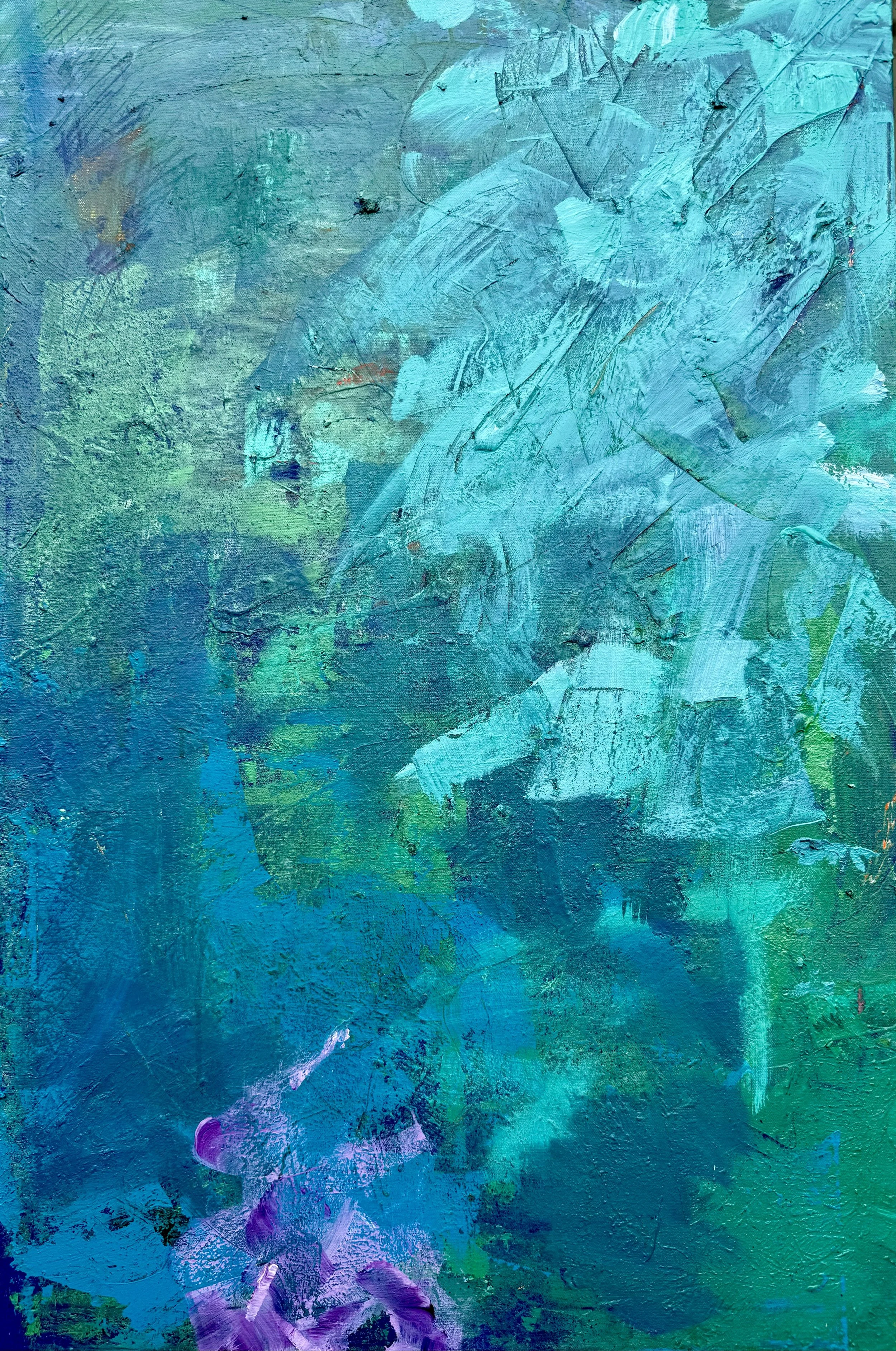 Find Rythm in the Joy of Practice, acrylic on canvas 24x36
