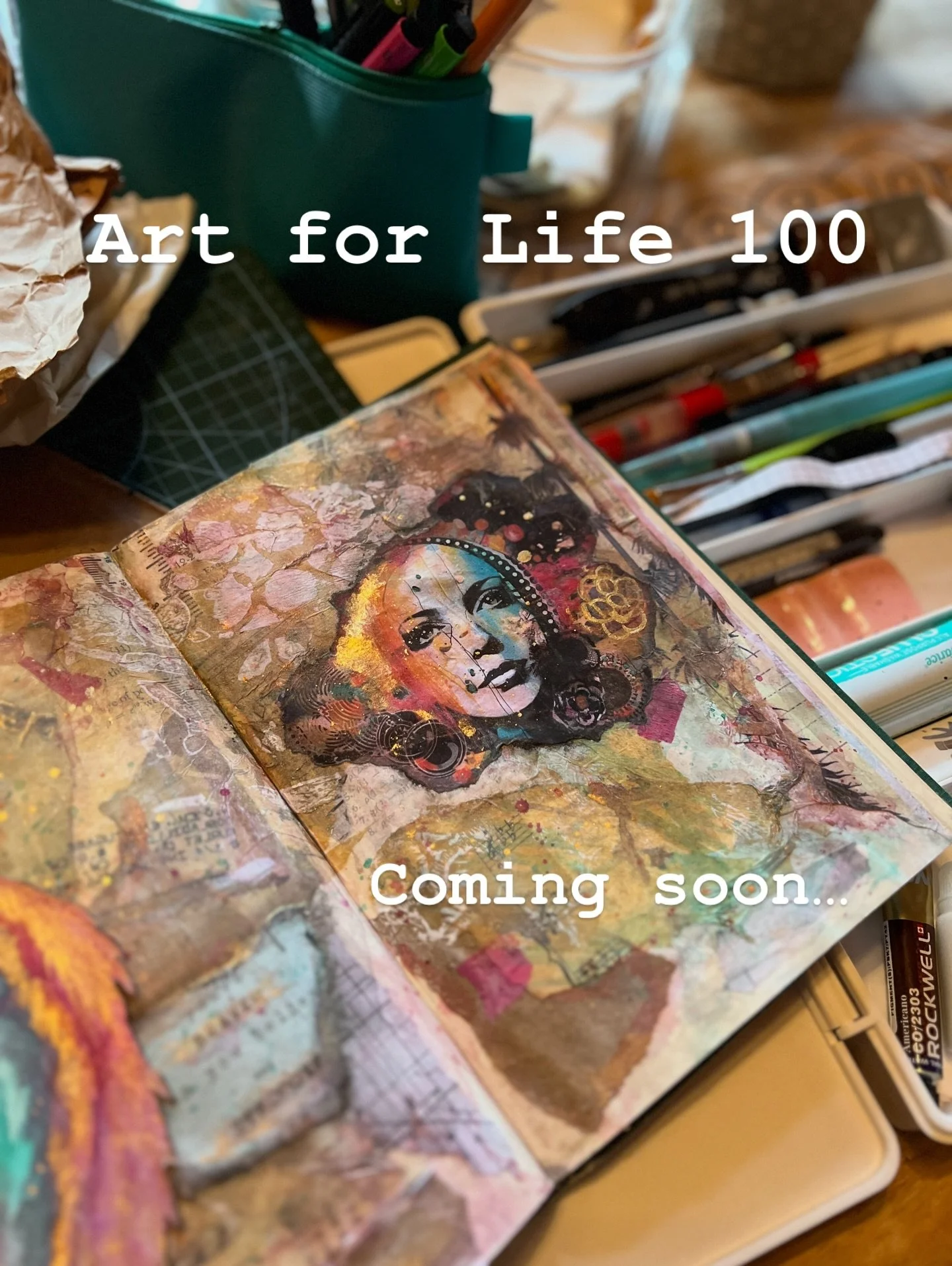 Art for Life 100 - a 100 day art practice. I am depleted. My energy is low and I feel emotionally raw. I need to rest and recharge. Art is my source. 💜

#artforlife #mixedmedia #arttherapy #artforstorytelling