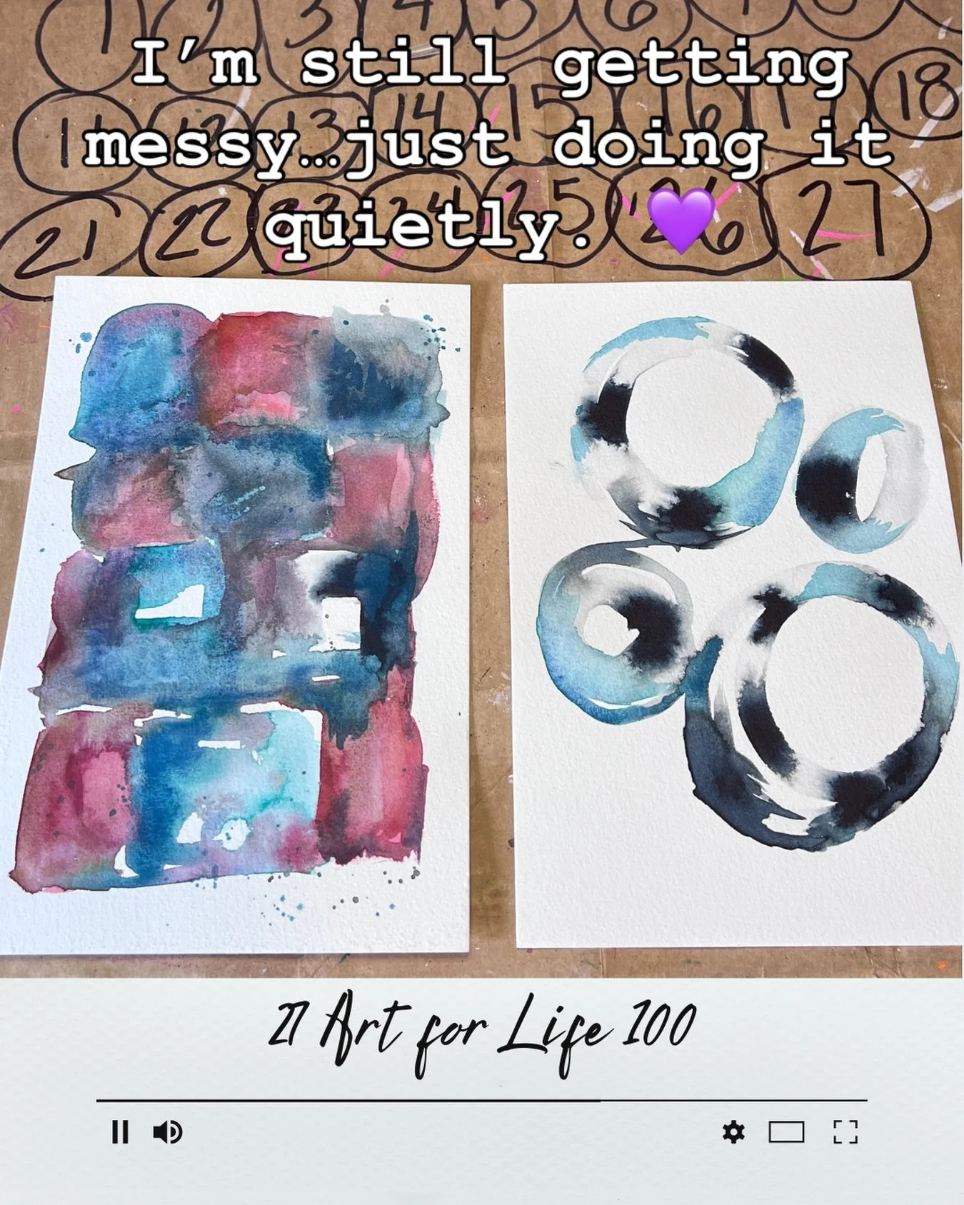 Art for Life 100 is still happening&hellip;I just haven&rsquo;t had the capacity to post about it. I will&hellip;I&rsquo;ll share the whole process. This challenge is about my process and not production. I have absolutely loved this experience!! 

#a