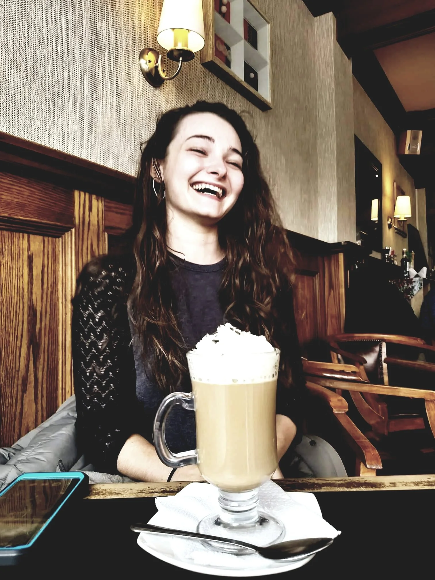 Much Needed Coffee Break in Punta Arenas, Chile