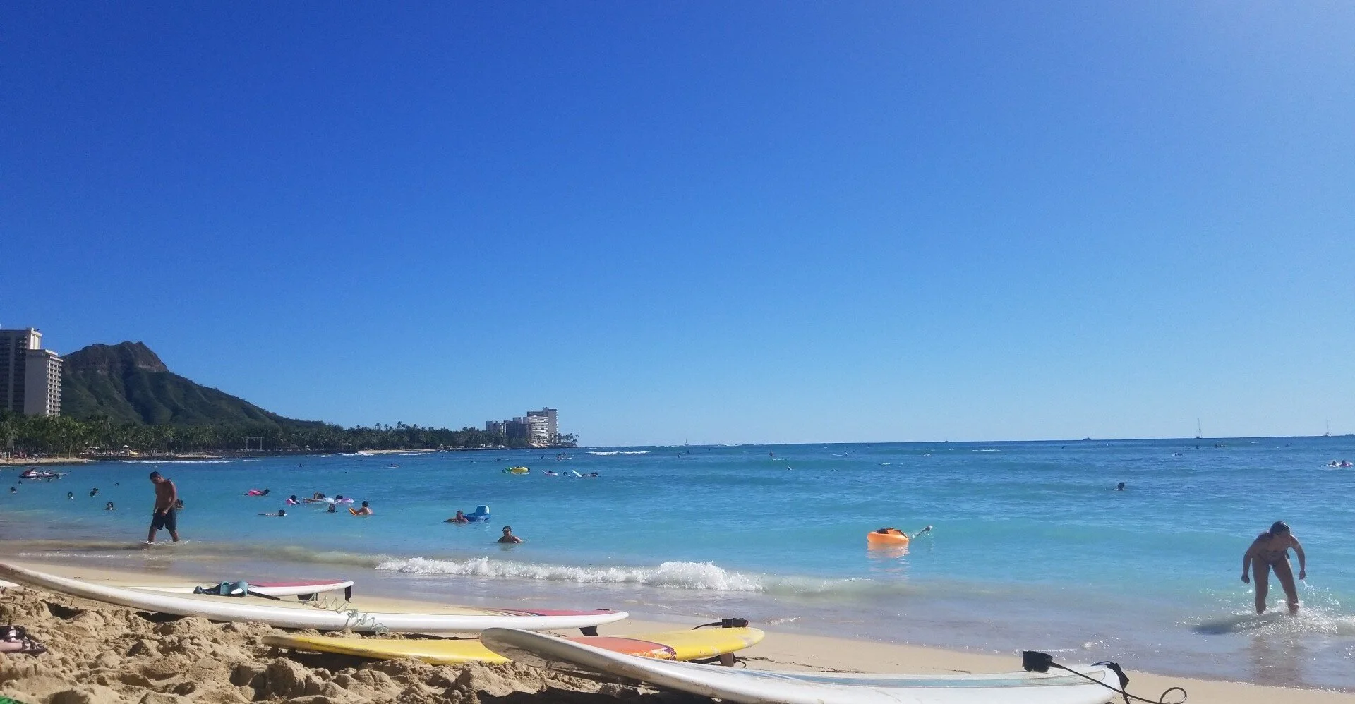 First Time Surfing at Waikiki Beach- Honolulu, Hawaii