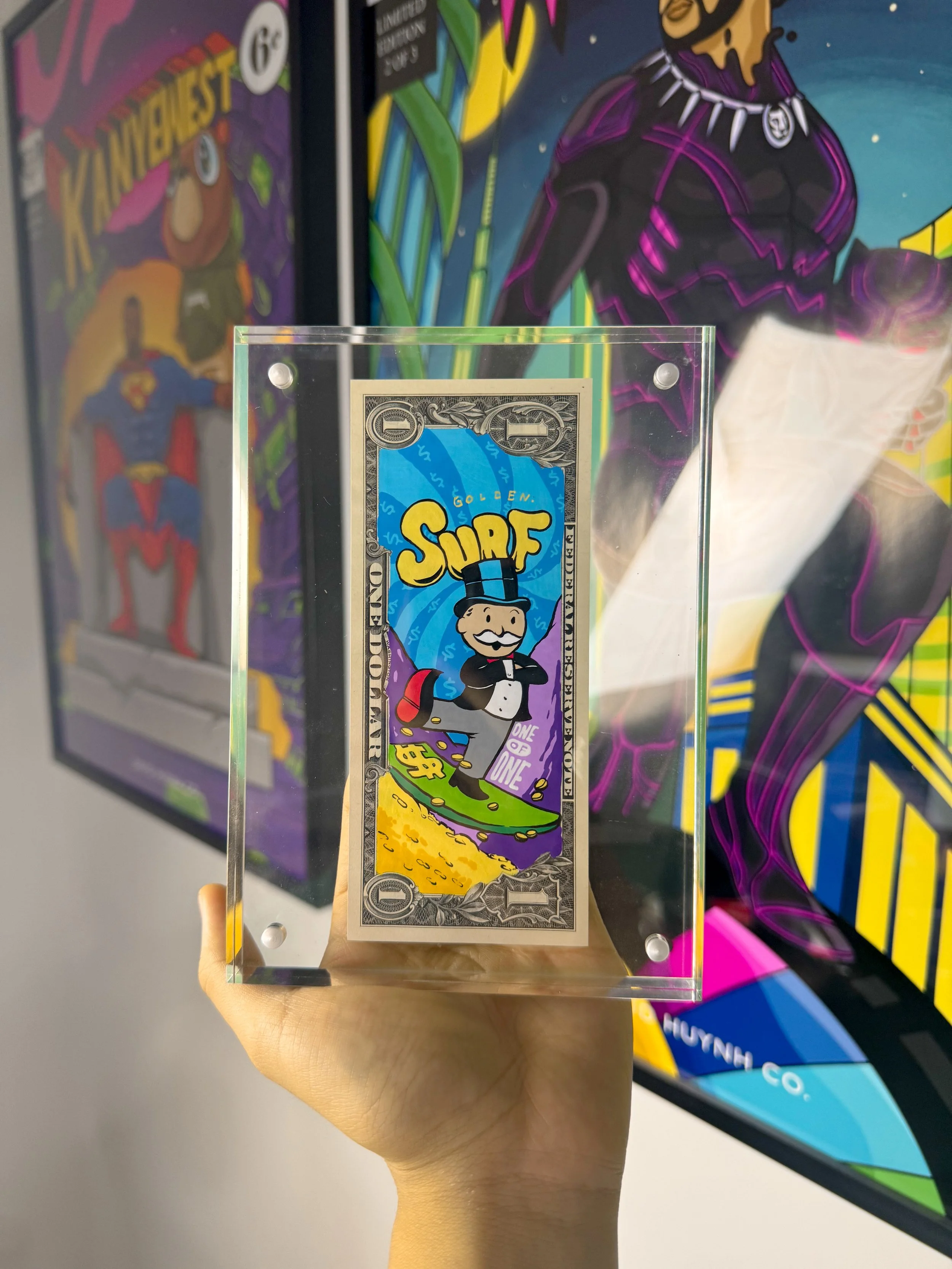 Limited  “GOLDEN SURF” Dollar Bill