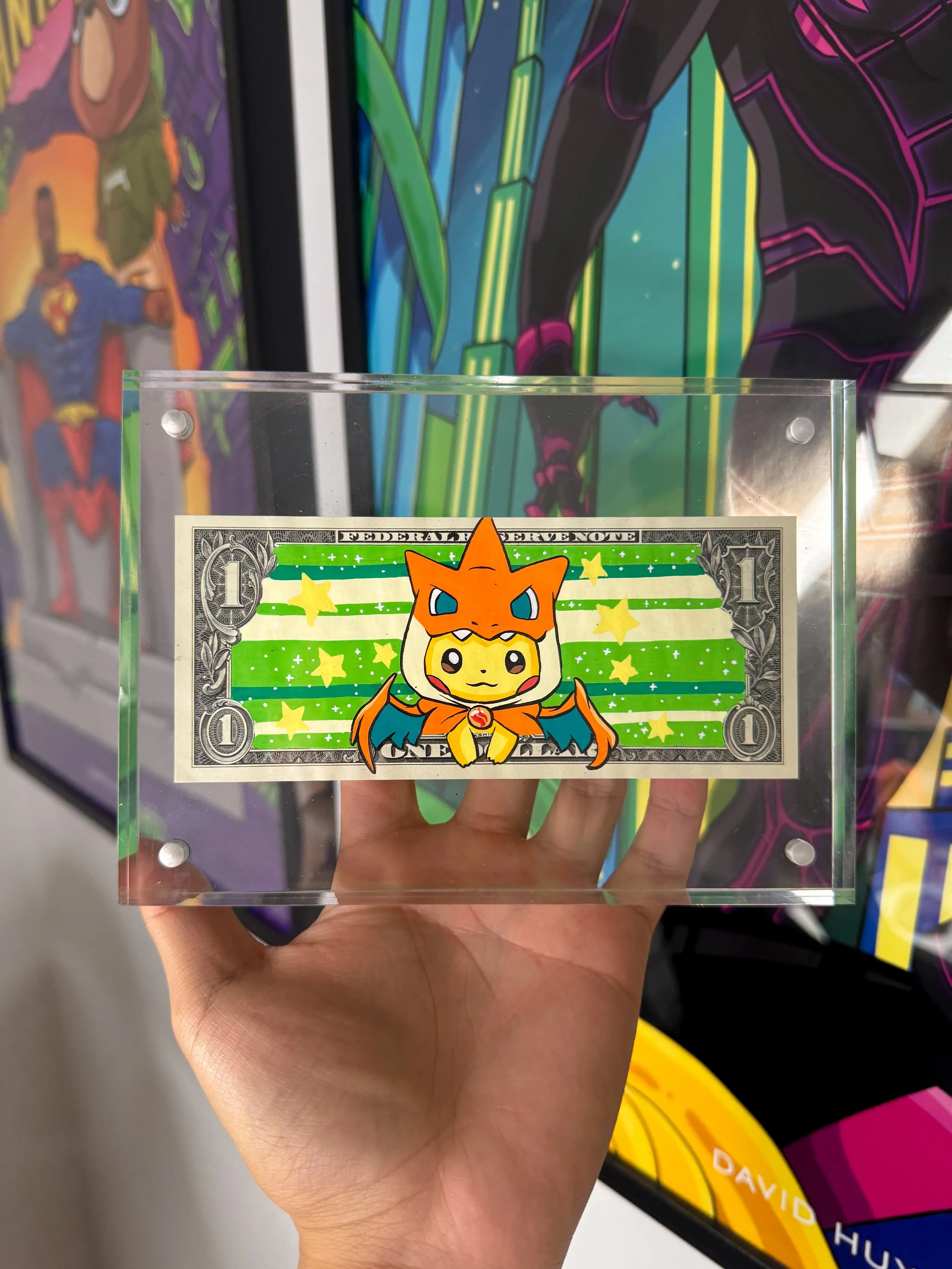 Limited “CHARIZARD PONCHO PIKACHU” Dollar Bill