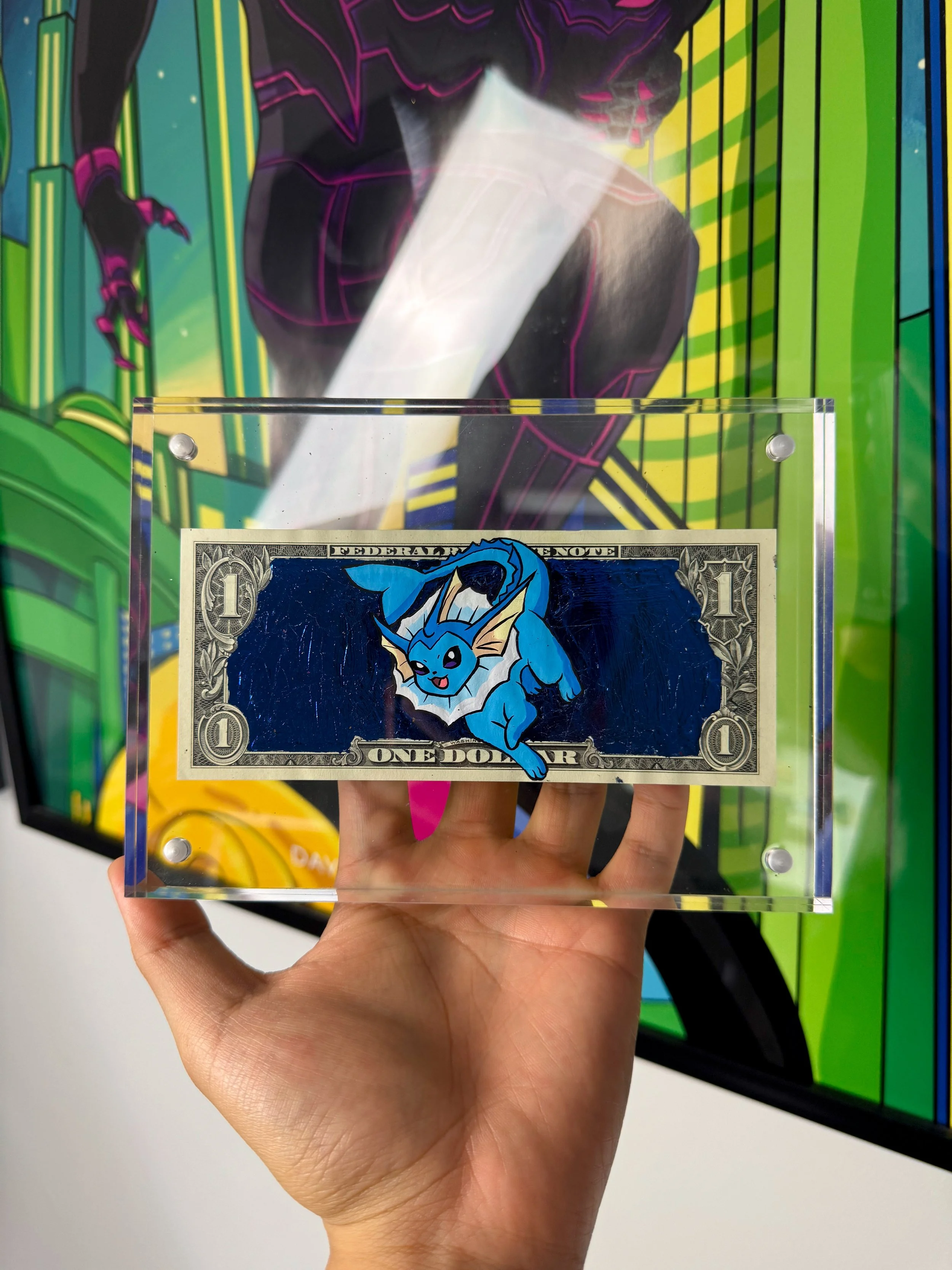 Limited “VAPOREON” Shiny Dollar Bill