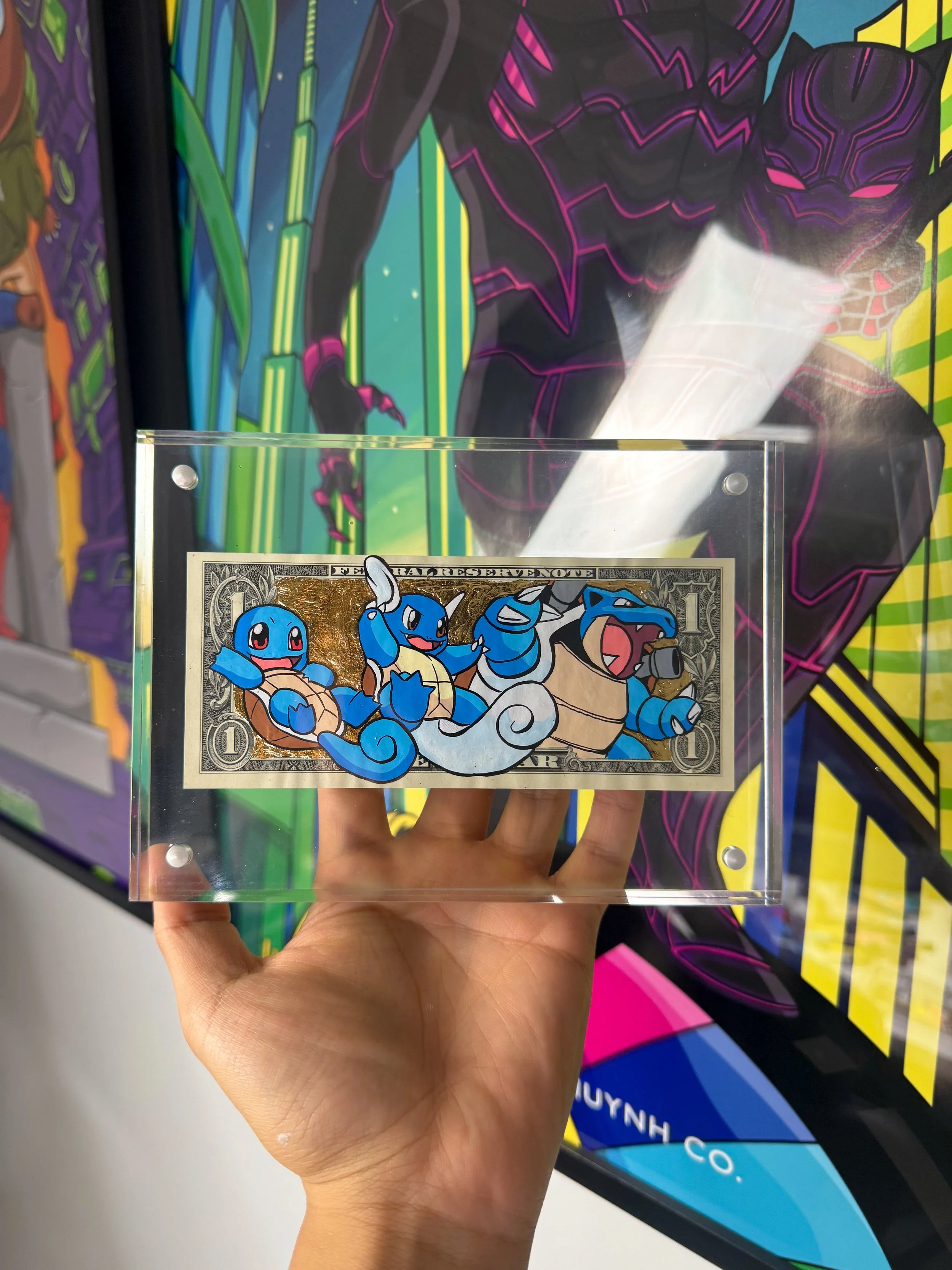 Limited “SQUIRTLE EVO” Gold Dollar Bill