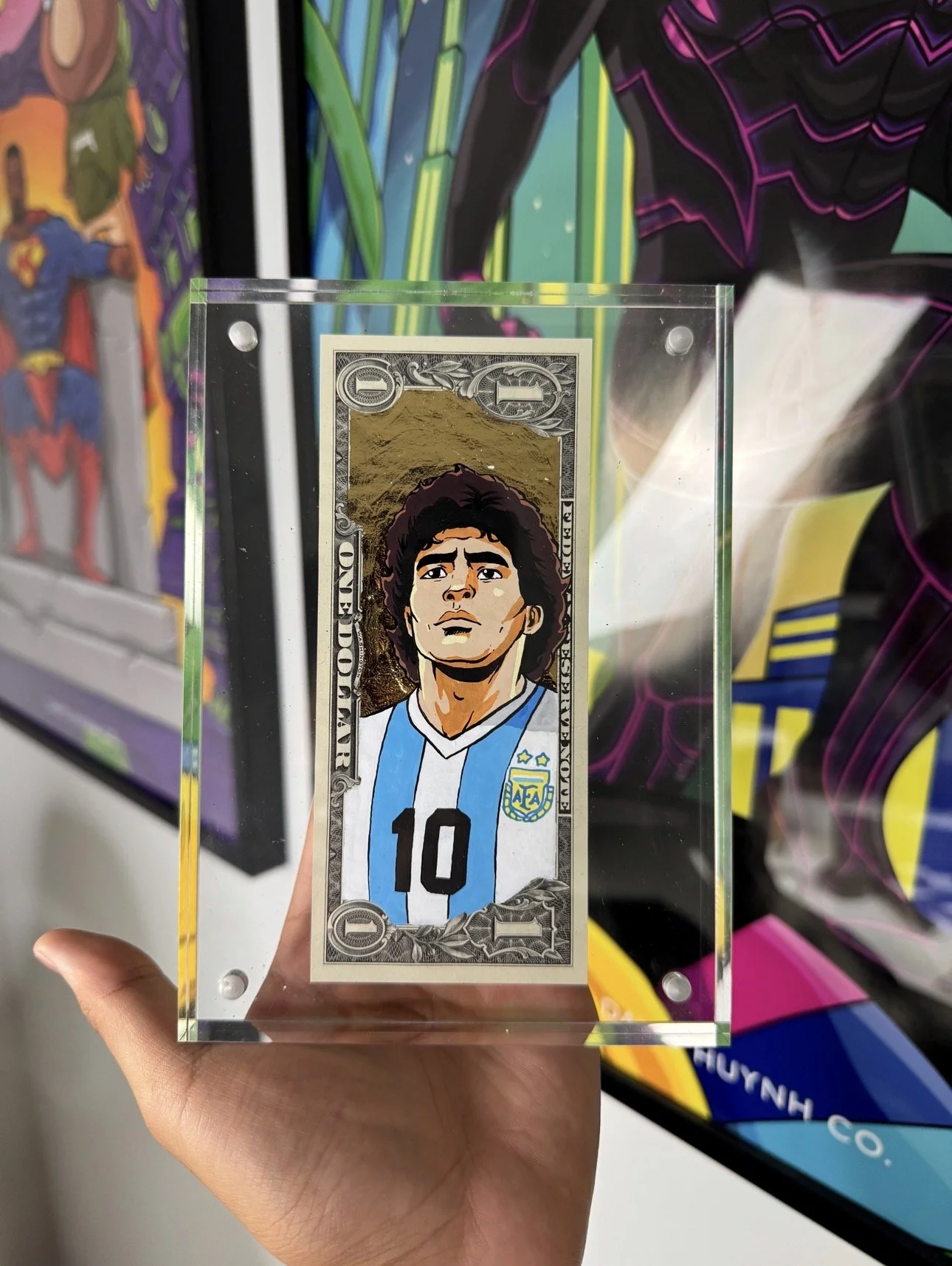 Open Edition “MARADONA” Gold Dollar Bill