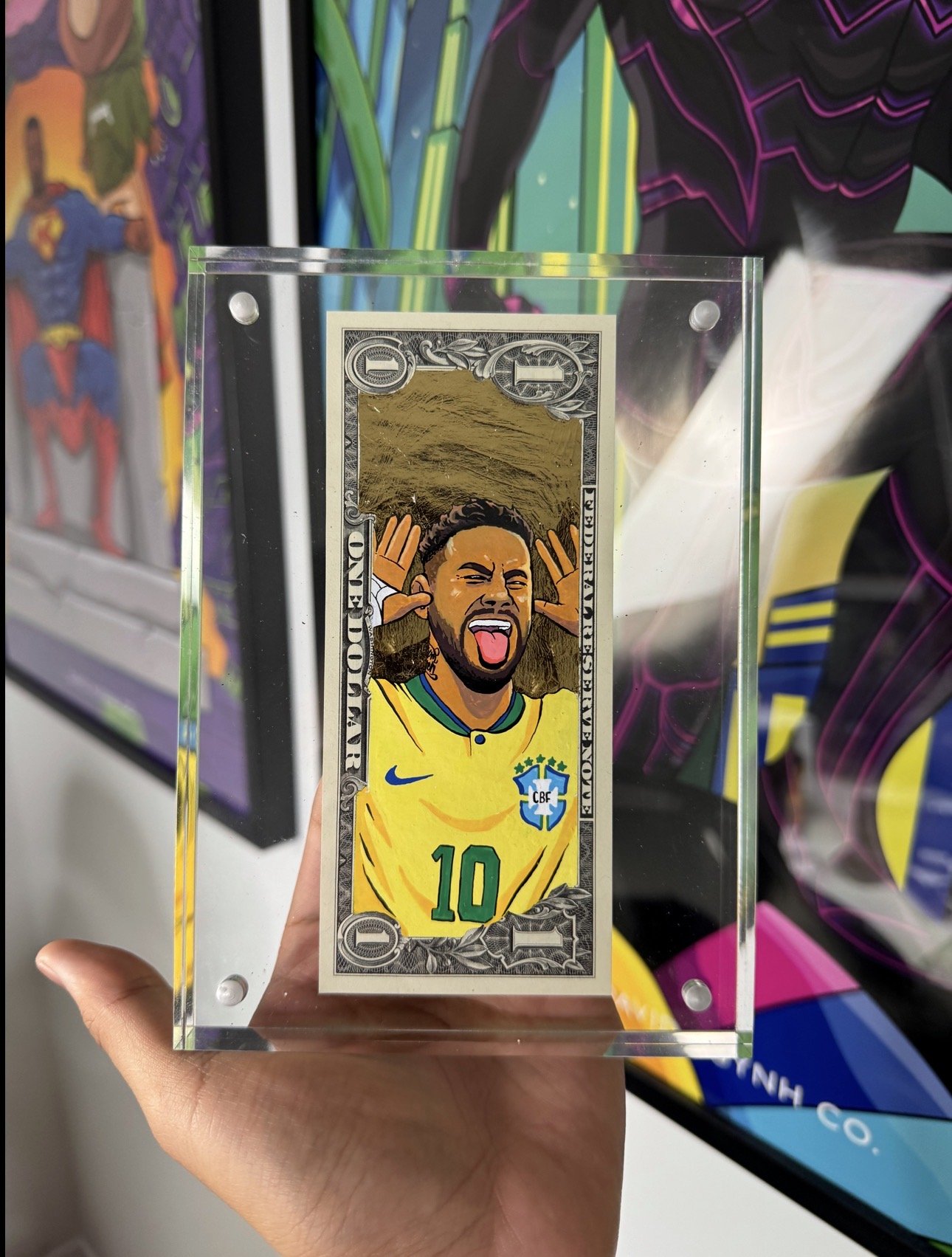 Open Edition “NEYMAR” Gold Dollar Bill