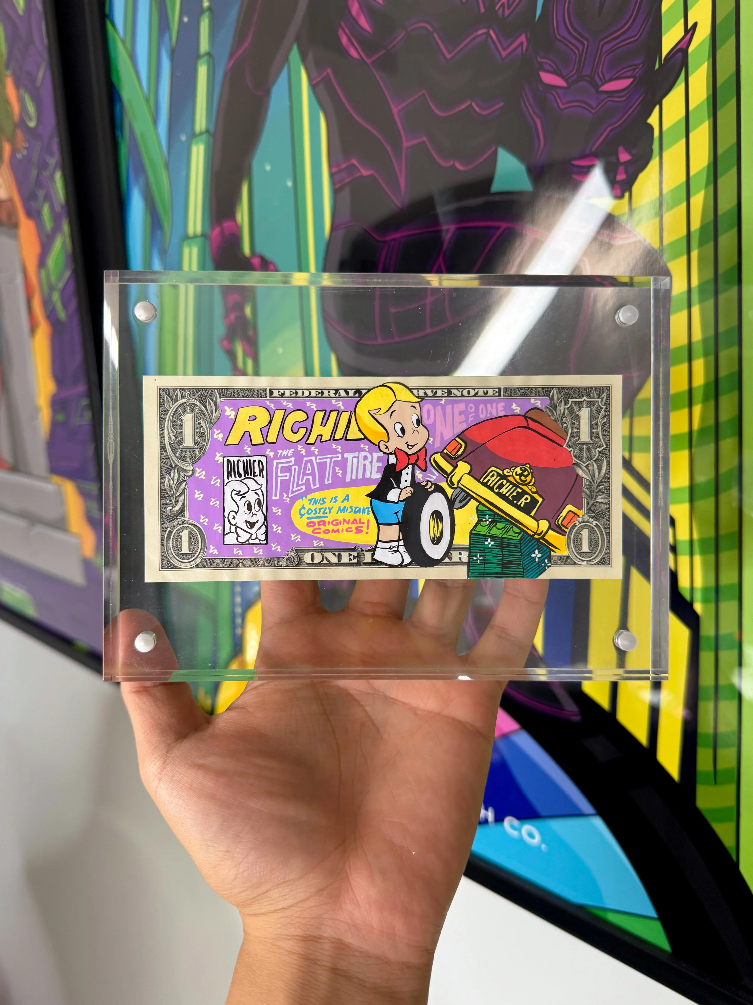 Limited “FLAT TIRE” Dollar Bill