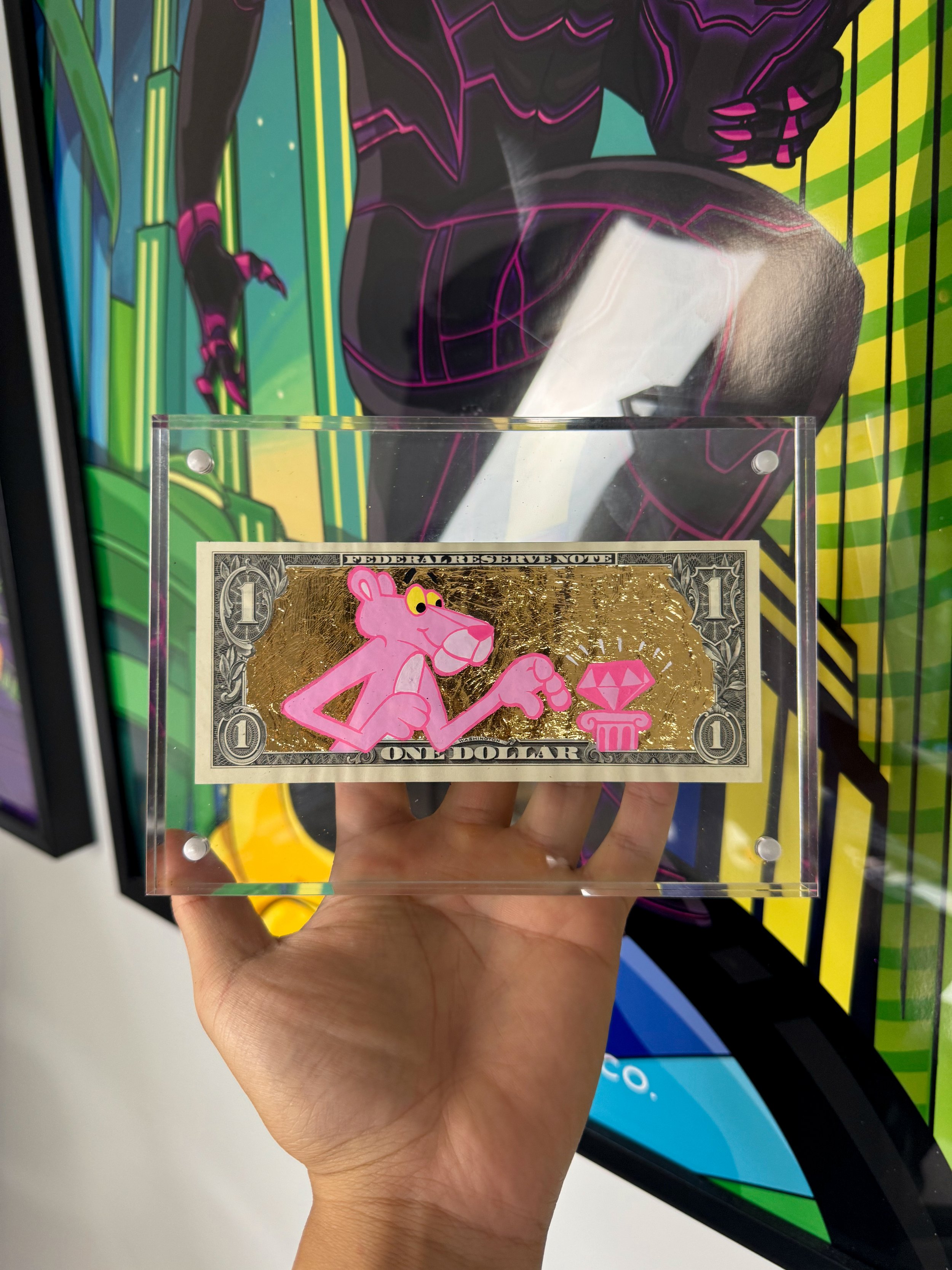 Limited “PINK PANTHER” Gold Dollar Bill