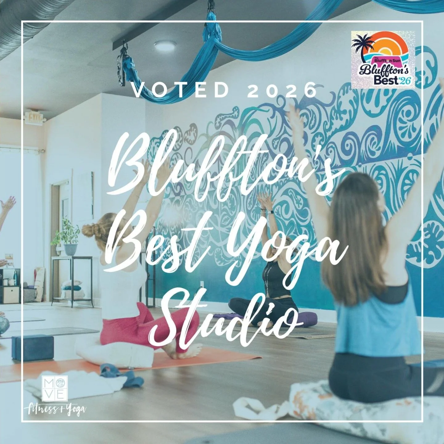I'm so honored to be an integral part of the @movefitnessbluffton community, bringing yoga &amp; healing practices to the Low Country! 

We won the Best of Bluffton! Thank you to all that voted for us. But even more so, thank you to those who continu