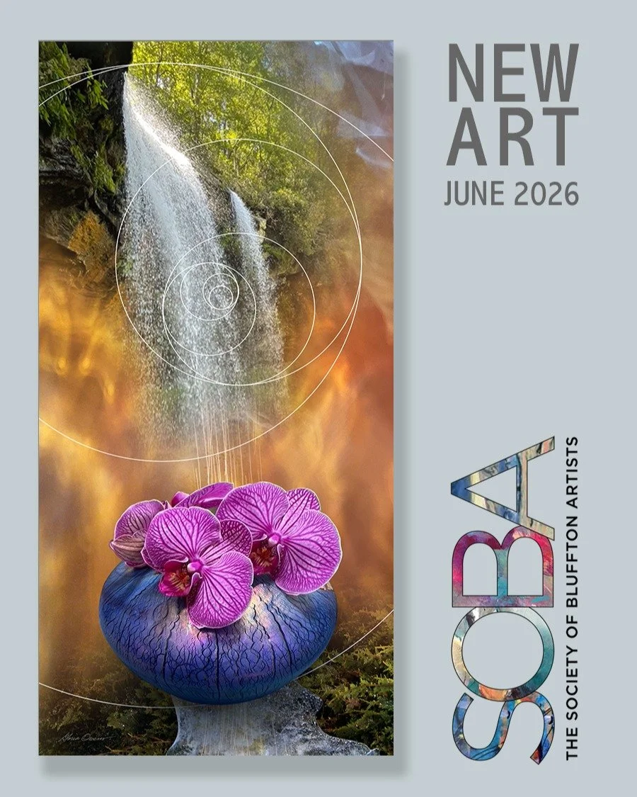 Inspire FLOW &amp; BEAUTY this summer!

My visionary artwork, entitled "Imagine", will be on exhibit and for sale at this month @sobagallery, in Bluffton, SC. 

This is a richly layered photographic collage, incorporating sacred geometry, a
