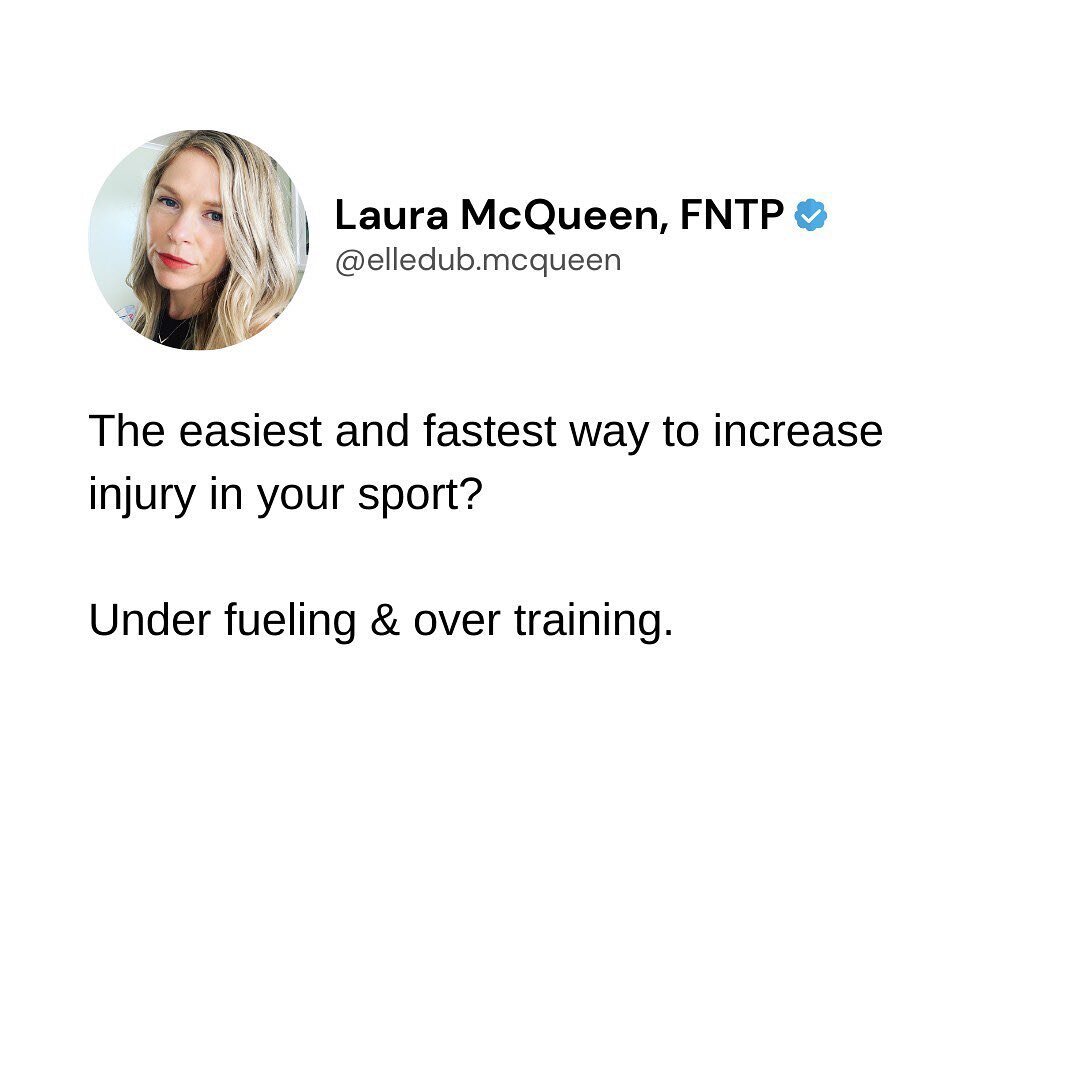 NO ONE EVER SAYS, &quot;HEY, I'D LIKE TO GET INJURED TODAY.&quot; In fact, I think most active individuals are hyperaware of what can cause injury in their sport + they do everything they can to prevent it. Am I right?!🙋🏼&zwj;♀️

So what if you did