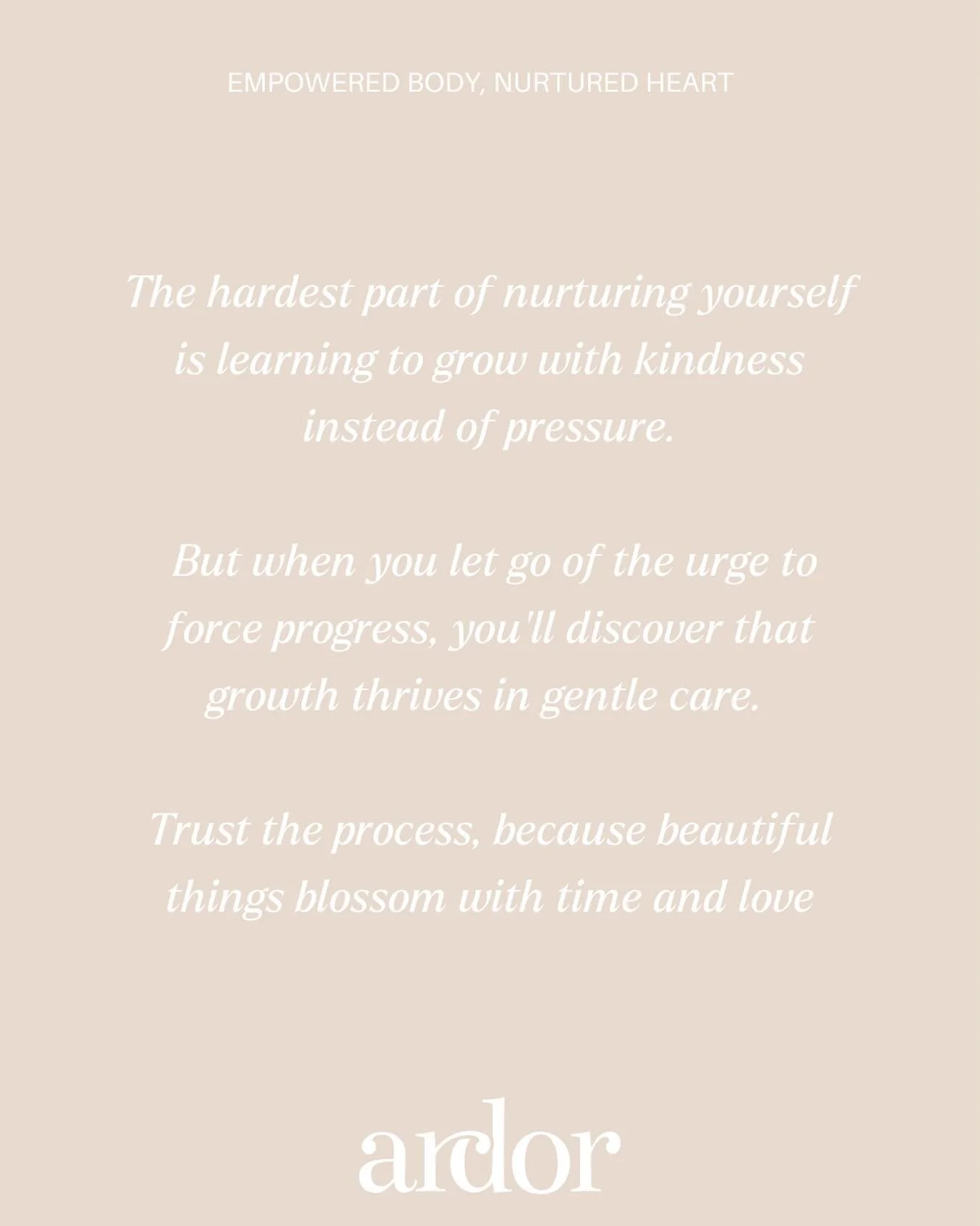 Be gentle with your growth. It knows the way 🌿