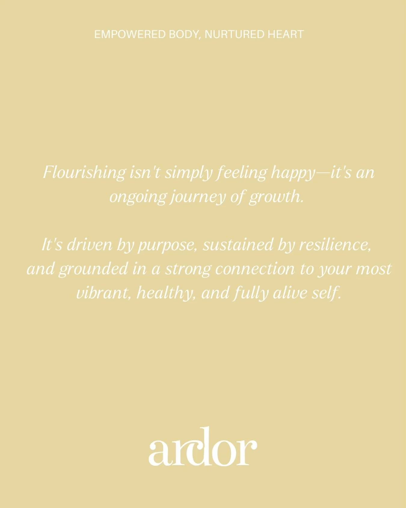 Flourishing is a quiet unfolding - a tender journey guided by purpose and resilience 💛
