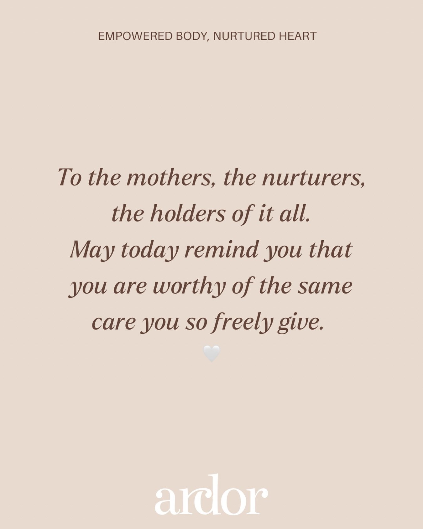 Mothering is movement.
It&rsquo;s strength and softness.
Holding and letting go.
Showing up, even on the days that feel heavy.

Today we celebrate every version of motherhood, the mums, step mums, grandmothers, mothers-to-be, chosen mothers, and the 