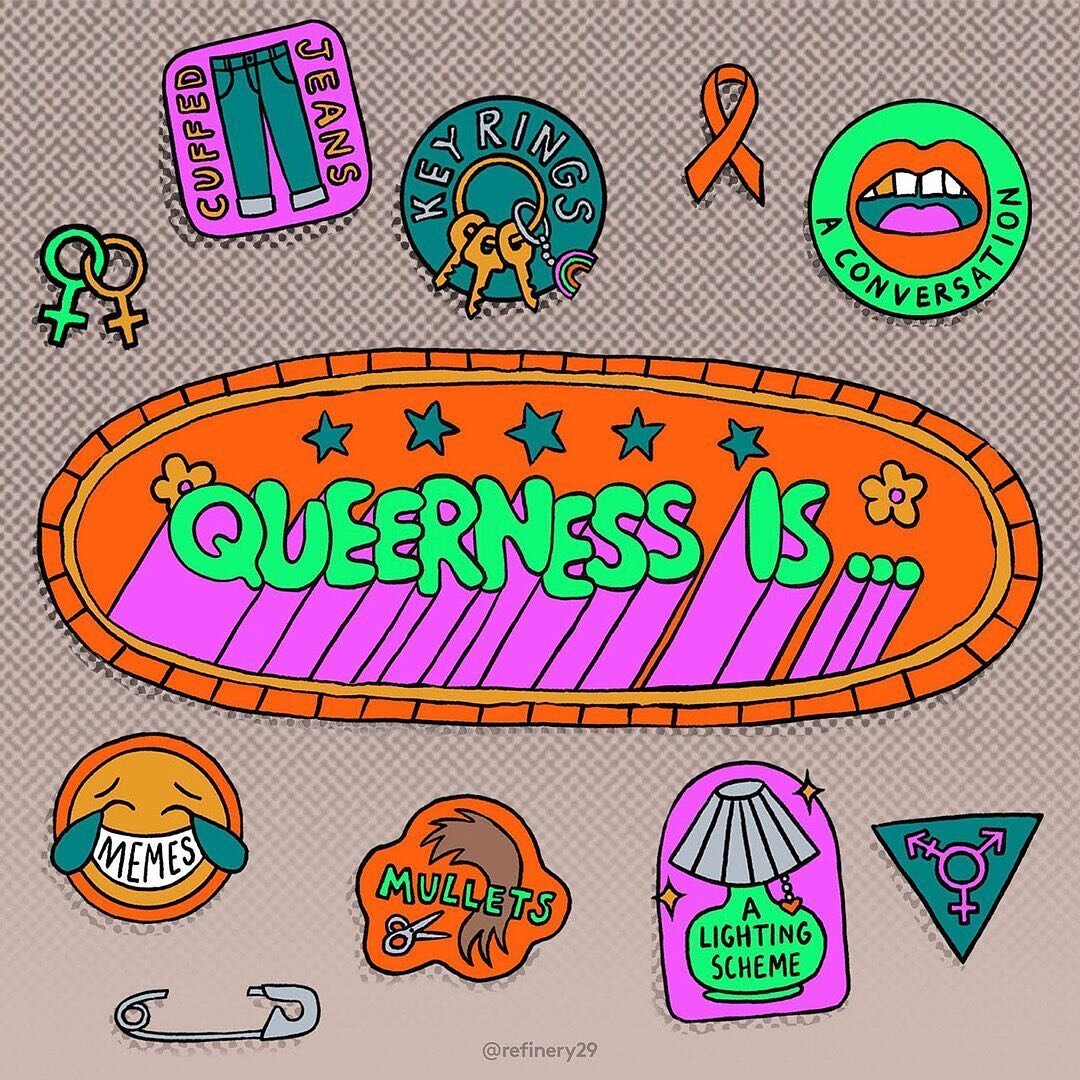 Queerness is all these things and SOOO much more. 

Happy #pridemonth #pride🌈 to all!! 

Tag someone and write what queerness means to you! 

Repost from: @refinery29 

#queer #queerpride #pride2021 #pridemonth #queercheer #queerjoy #queerlove #quee