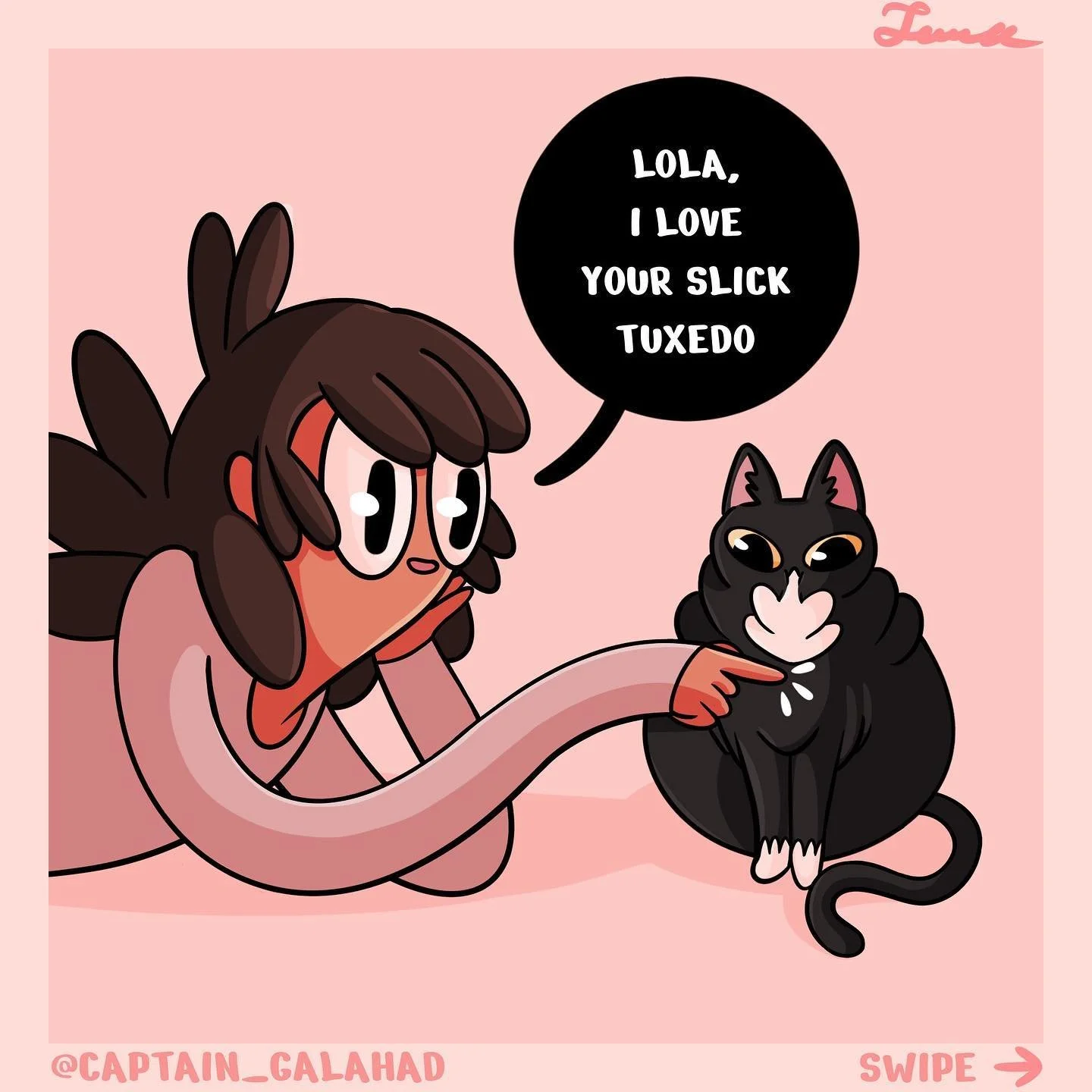 Her name was Lola, she was a show girl 🪄🖤♟
.
.
.
#lol #comic #caturday #catlife #catmom #sliceoflife #webtoons #cats #catsofinstagram #catlovers #digitalart #catstagram #catjokes #instacomics #illustration #igcomics #comicgram #doodle #meowed #cute