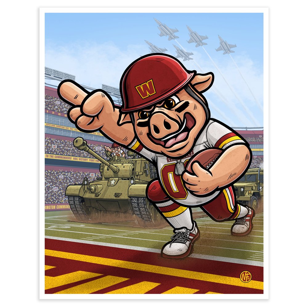 Major Tuddy Nfl Washington Football Team Mascot Every Nfl Team