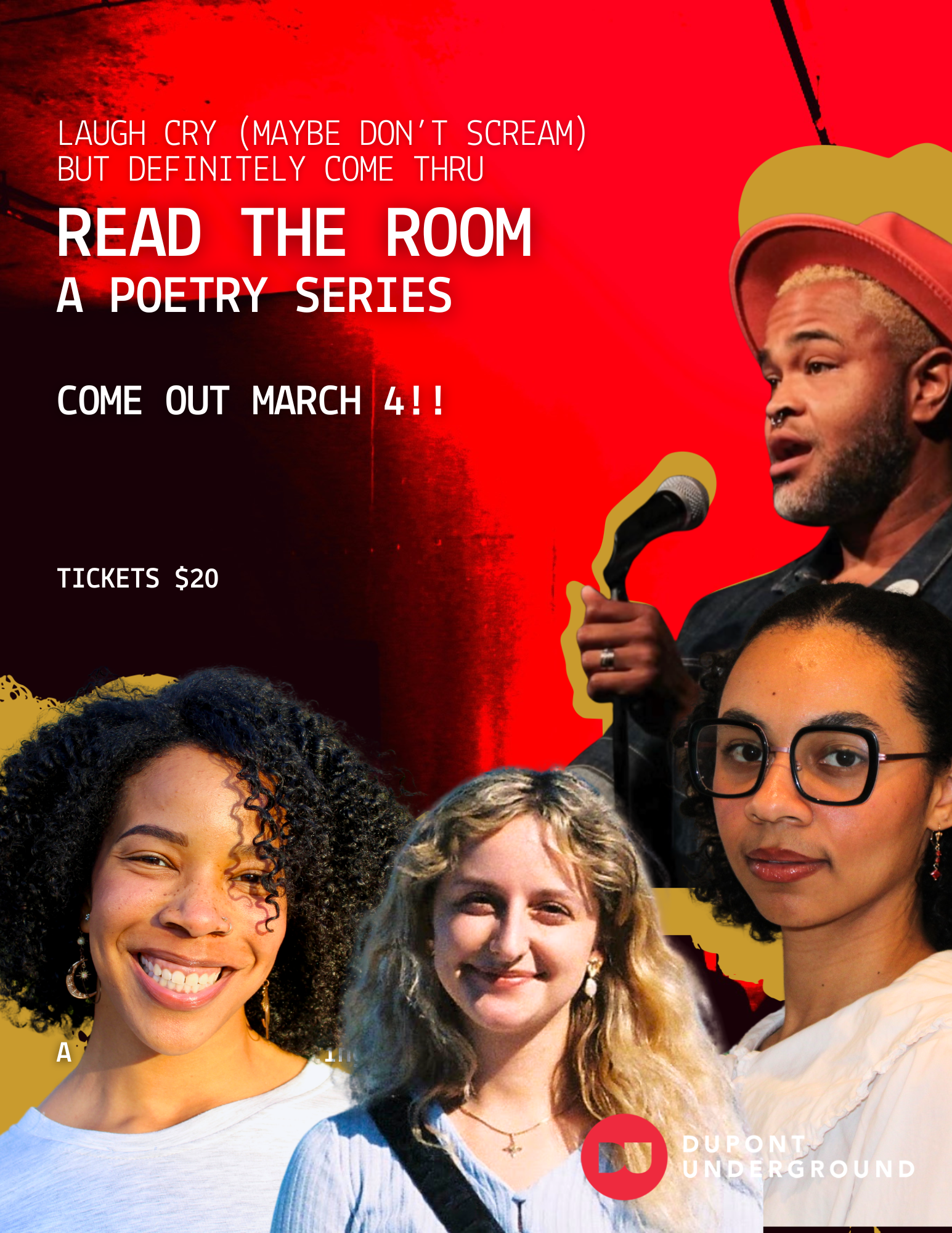 Poetry March 4 Read the Room - Doors at 6:30