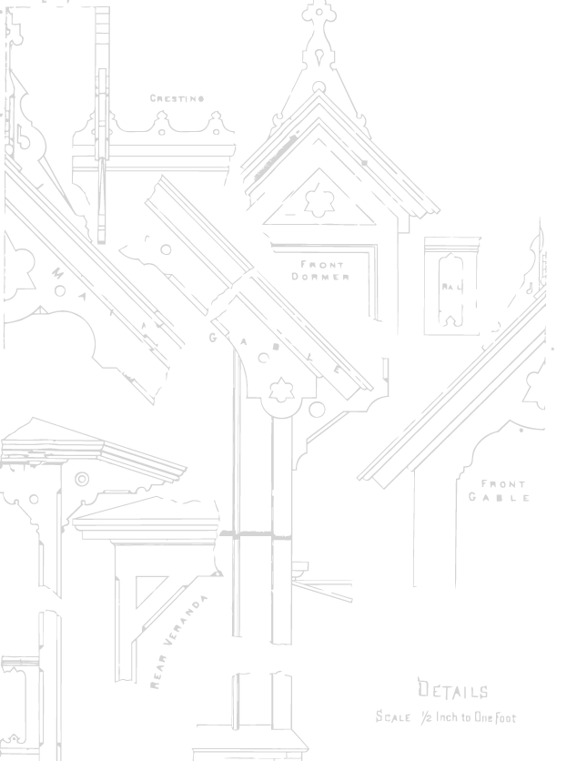 Architectural drawing of different rooflines