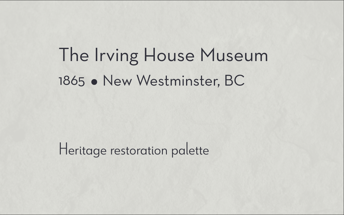 Exterior paint colour restoration of Heritage House Museum in New Westminster, BC by K Colour Studio