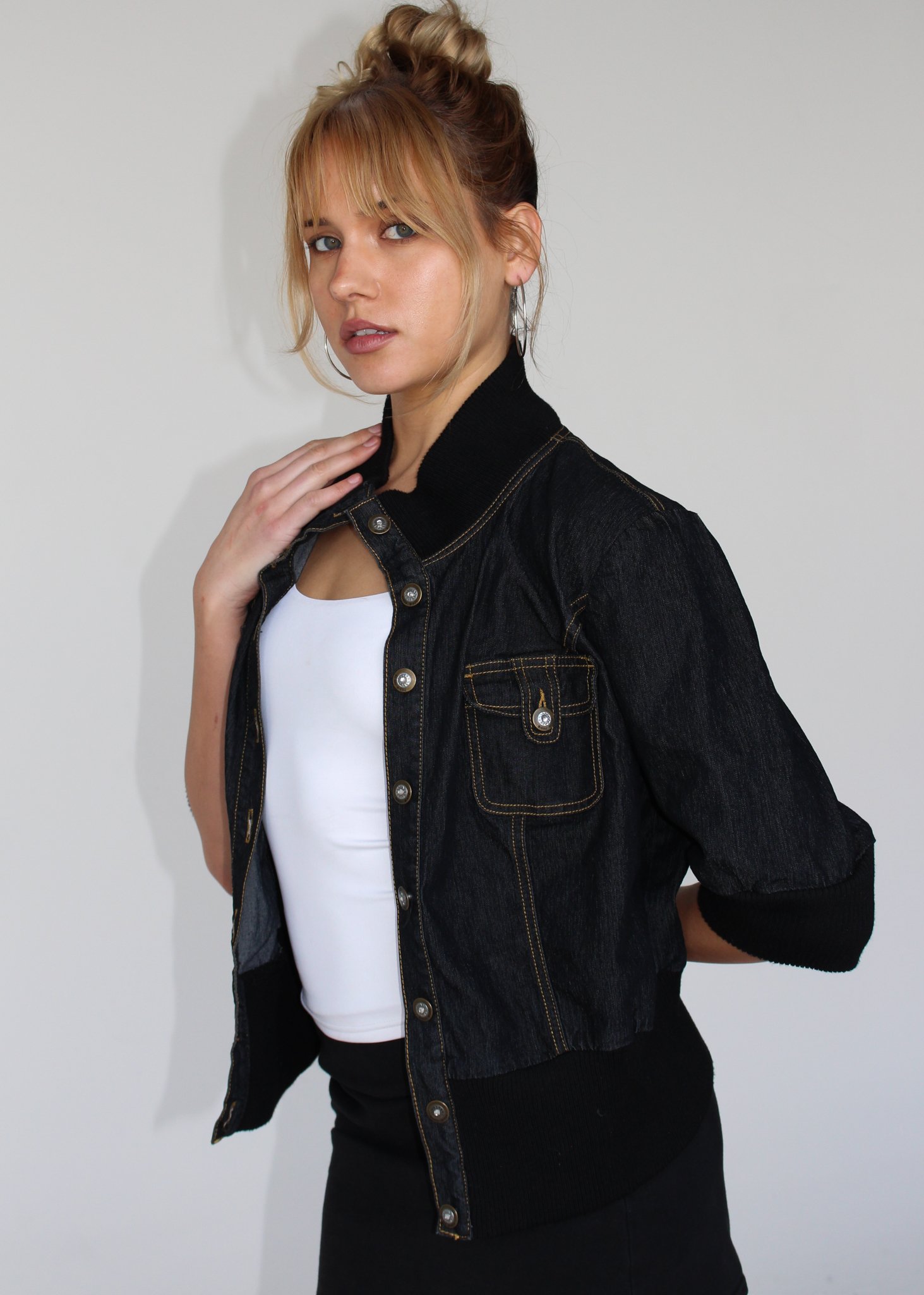 Jean Bomber Jacket
