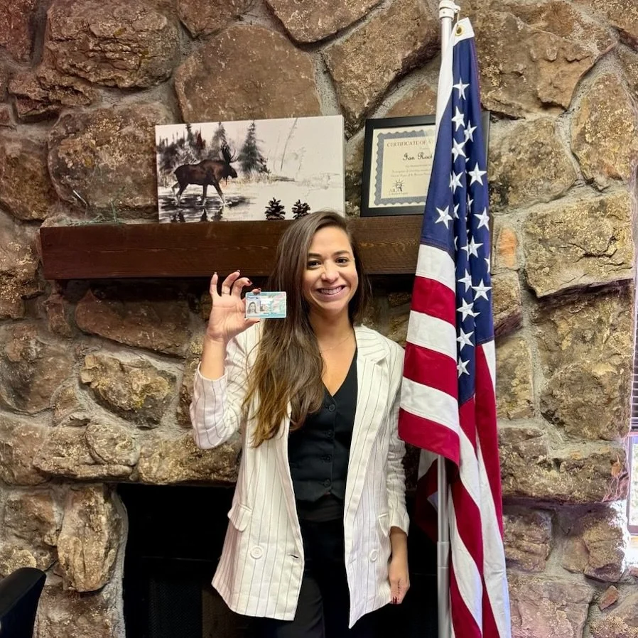 Congratulations to our client Camila from #Brazil 🇧🇷 for the approval of her green card through her U.S. Citizen husband! 🇺🇸