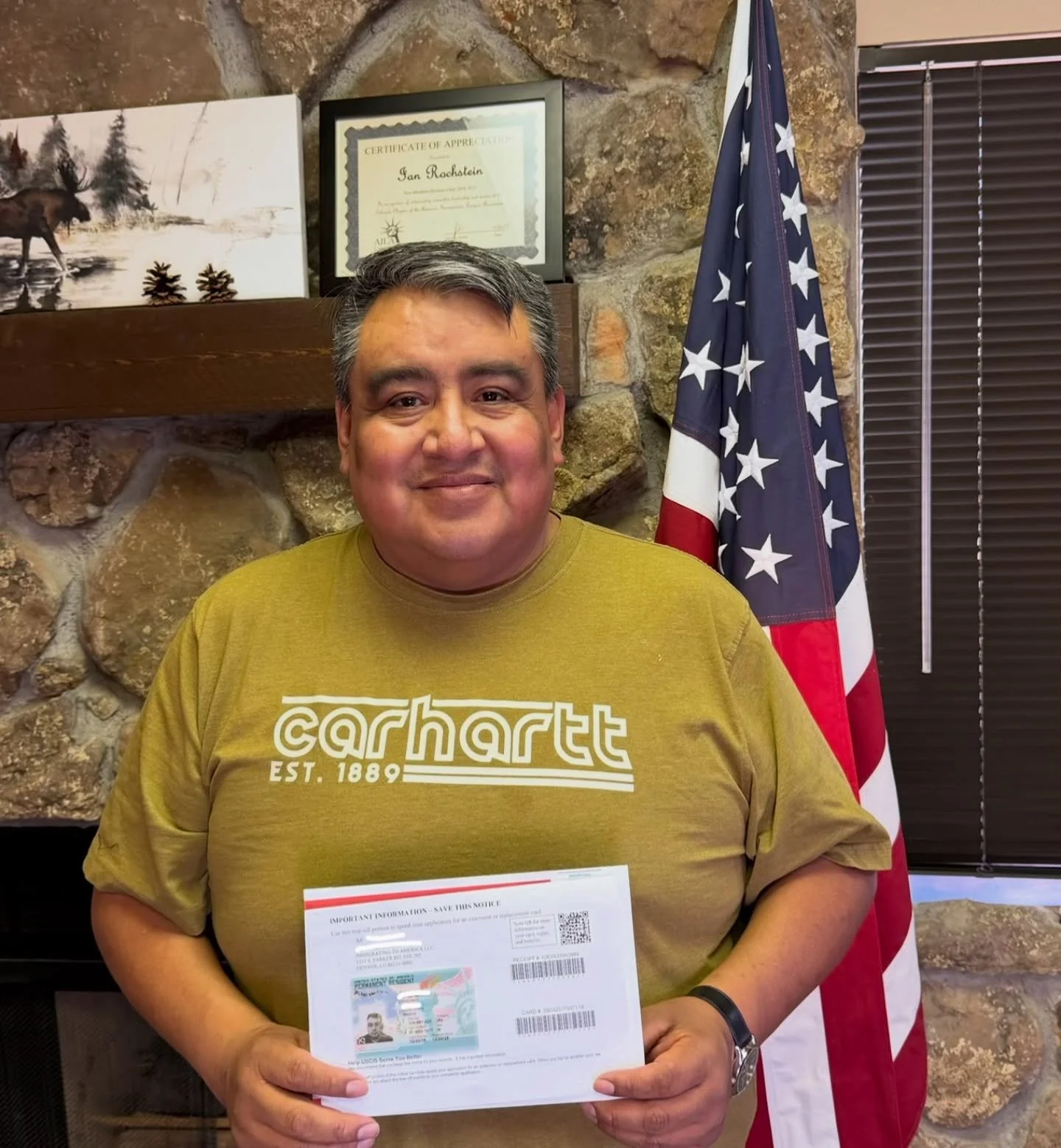 Congratulations to our client Alonso from Mexico 🇲🇽 for earning his green card through his immediate family member in the U.S. Navy! 🇺🇸🫡