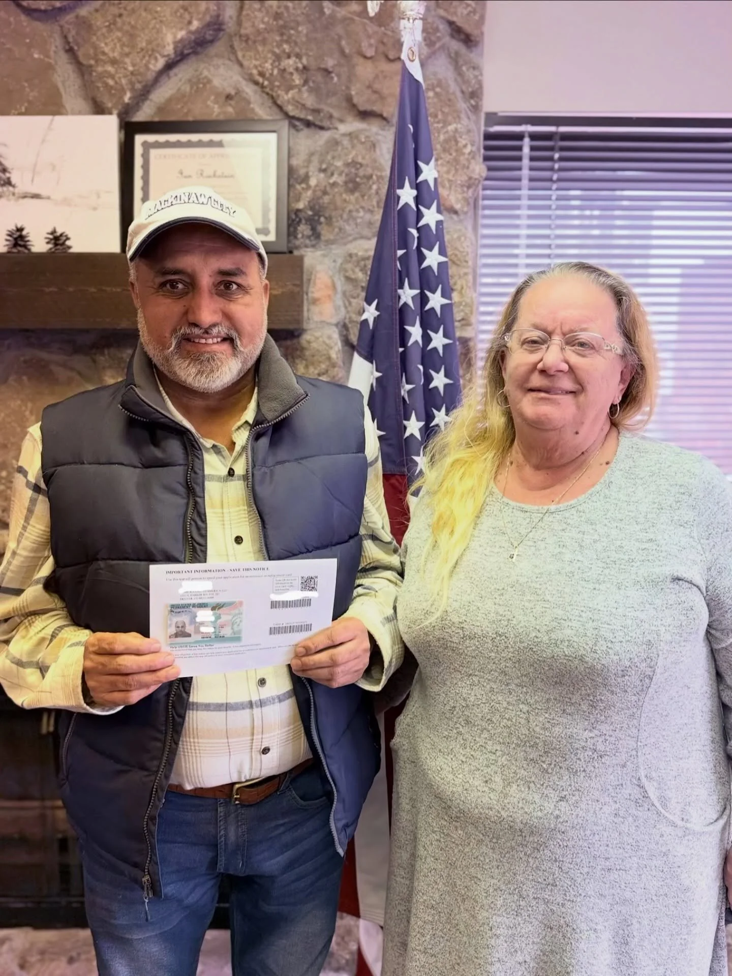 Congratulations to our client Kulwant from India 🇮🇳 for receiving his Lawful Permanent Residence (Green Card) through his U.S. Citizen wife Denice! 🇺🇸