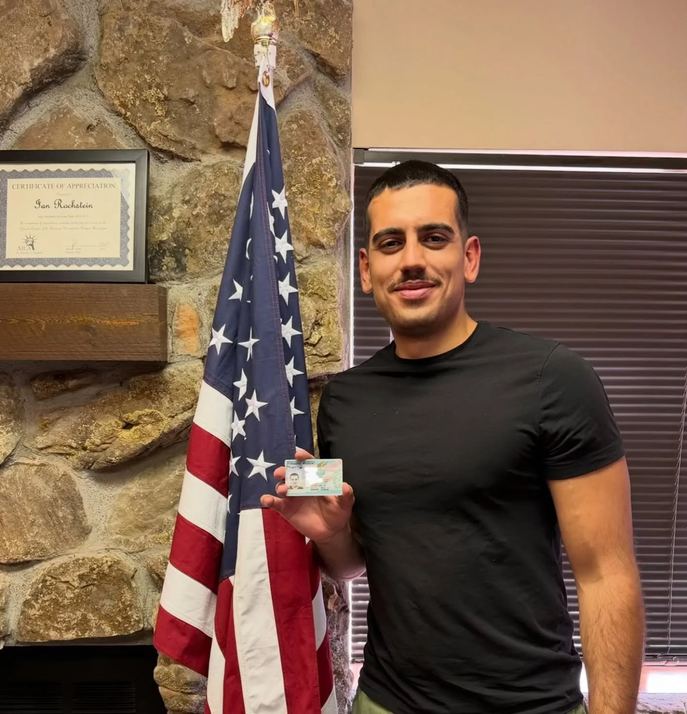 Congratulations to our client Anil from Turkey 🇹🇷 for receiving his Lawful Permanent Residence (green card) through his U.S. Citizen spouse! 🇺🇸