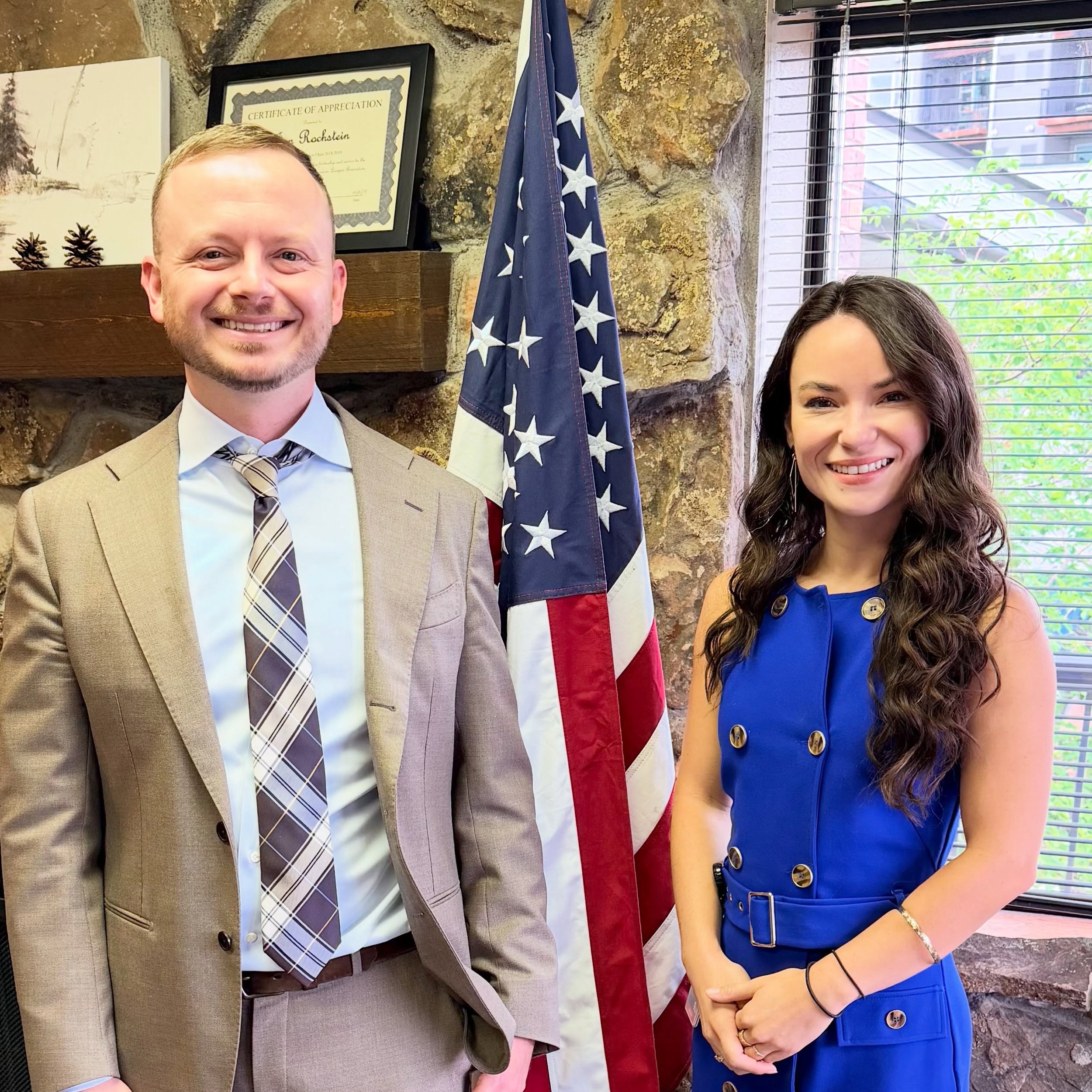 Thank you @angeline.mccall of @9newsdenver for coming to our office to discuss the latest developments in immigration law!
