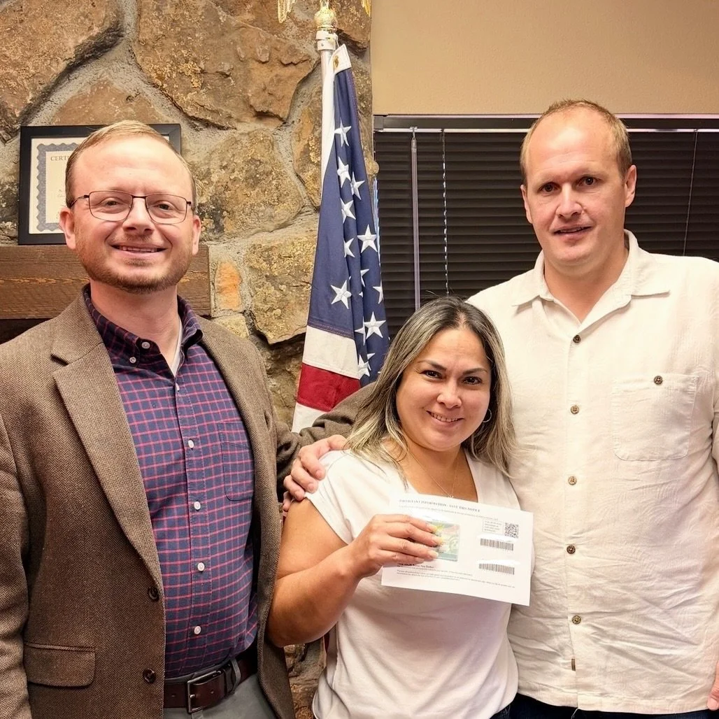 Please congratulate our client Alejandra (dual citizen of #Colombia 🇨🇴 and #Venezuela 🇻🇪) for the approval of her Adjustment of Status #GreenCard (Legal Permanent Residence) through her husband Richard! 🇺🇸