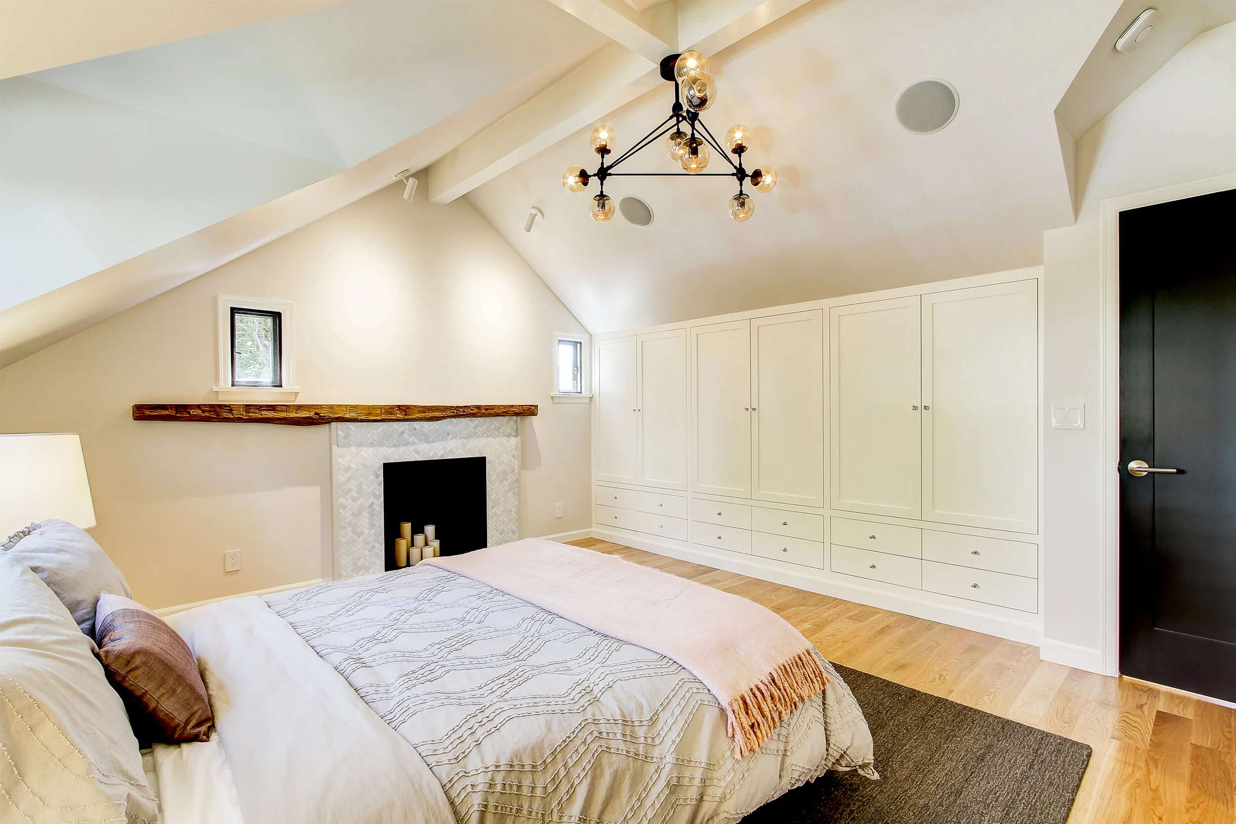Master Bedroom with built-in closet