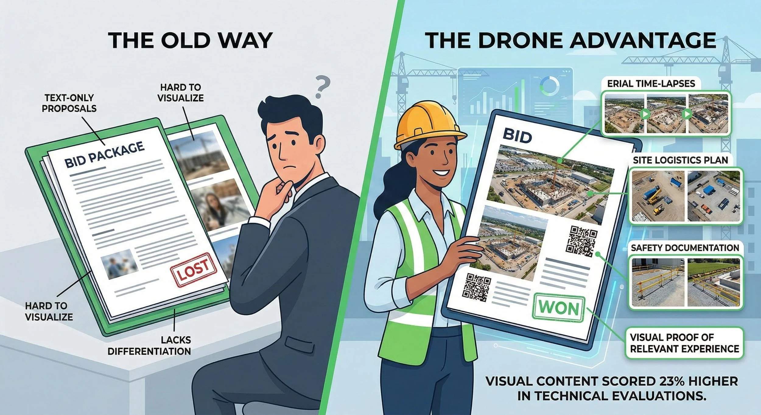 How to Use Drone Footage in Construction Bids to Win More Work