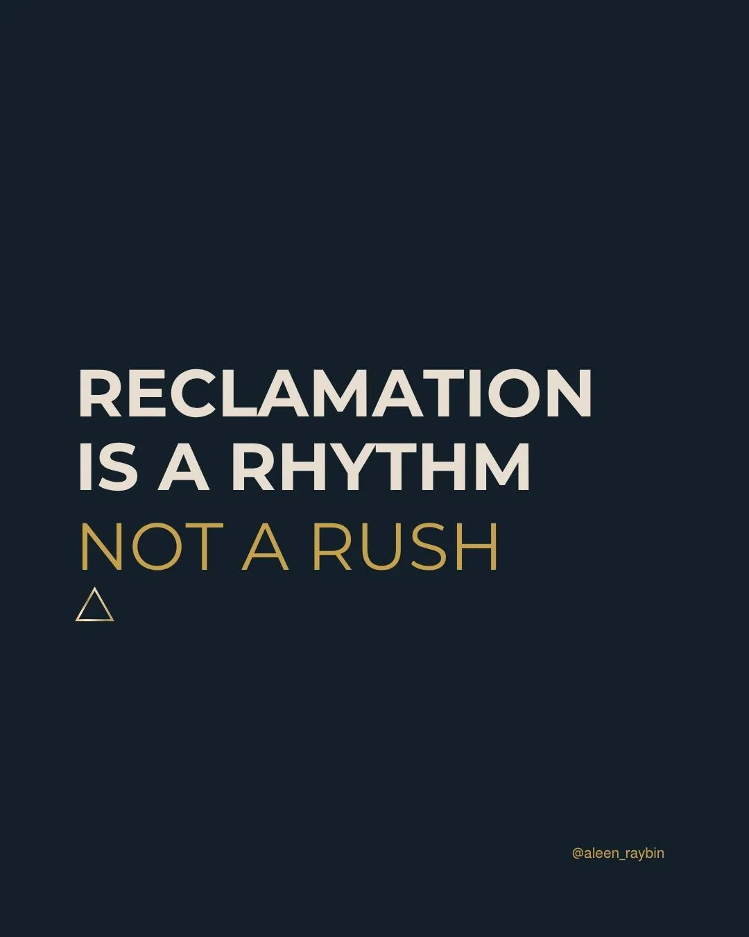 Reclamation isn&rsquo;t a moment; it&rsquo;s a rhythm.

In THE KEY, we move together at the pace of truth.�Teaching, practice, witnessing, integration: the body&rsquo;s original tempo.

The world taught us urgency.�Our bodies remember rhythm.

Truth 