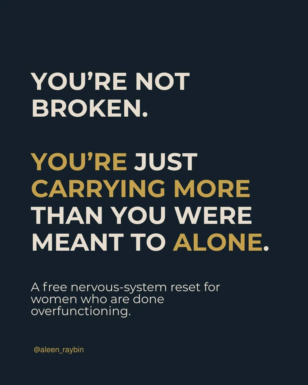 You&rsquo;ve outgrown how you&rsquo;ve been holding everything together.

You&rsquo;re capable, aware, and resourced,
but the strategies that used to work don&rsquo;t anymore.

This isn&rsquo;t a mindset problem.
It&rsquo;s a nervous system one.

Una