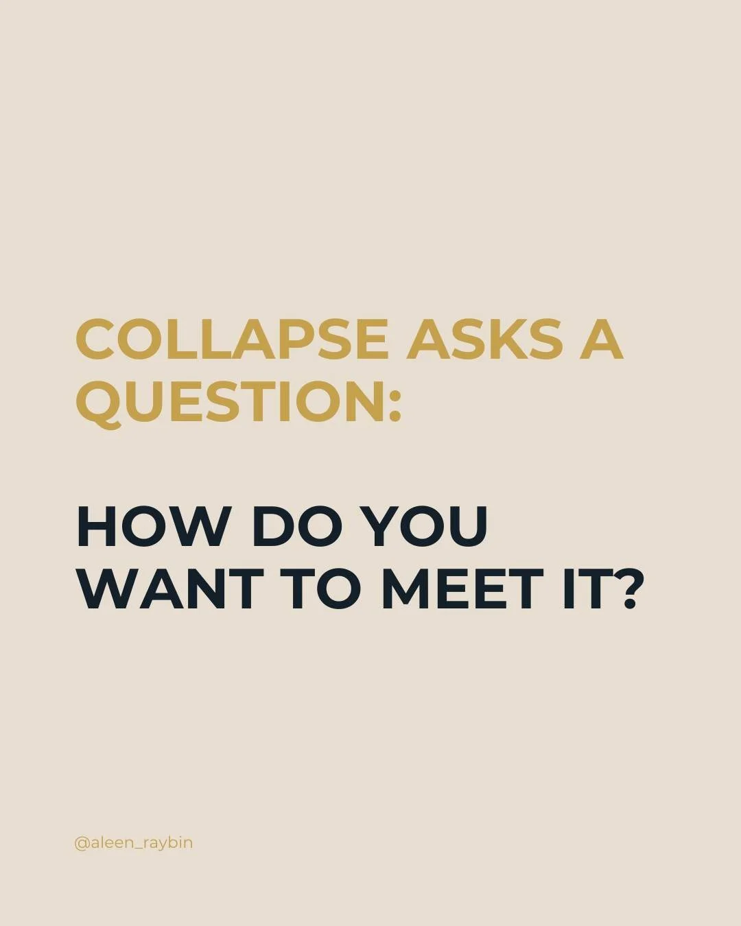 When systems start to fracture, the pressure to &ldquo;figure it out&rdquo; gets louder.

But this moment isn&rsquo;t asking for certainty.
It&rsquo;s asking for capacity.

Capacity to:
&ndash; stay oriented
&ndash; resist numbness
&ndash; tell the t