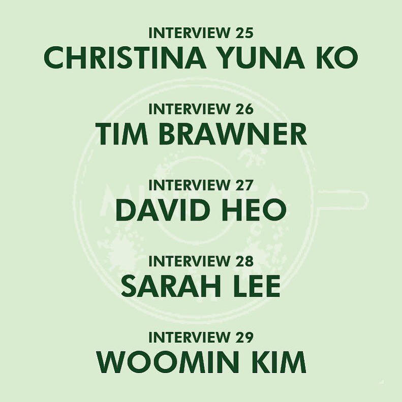 🎉 I am thrilled to announce Mint Tea&rsquo;s upcoming featured artists! 🎉

Mint Tea will be coming back strong in 2023, sharing our next interviews with these amazing five artists. 

✨Christina Yuna Ko @christina_yuna_ko 
✨Tim Brawner @tim_brawner 