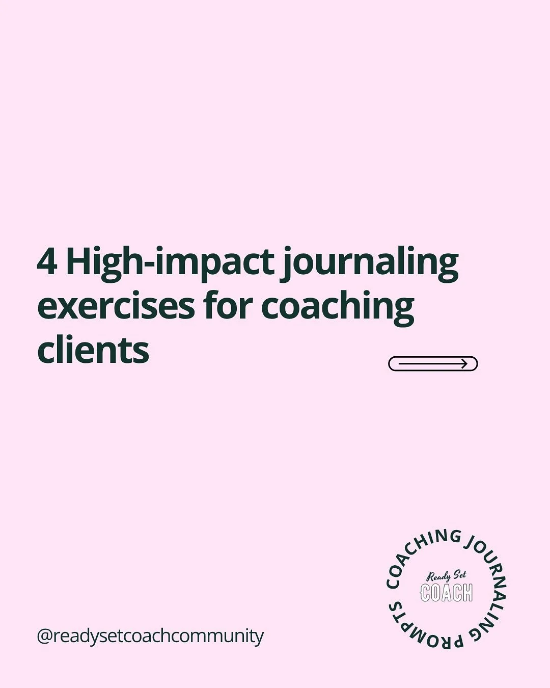 Real prompts from real coaches.

These are the questions they rely on to help clients reflect, reset, and realign.

Save a few for your next journaling session, and comment your go-to journaling prompts!

#ReadySetCoach #Journaling #Coach #Journaling