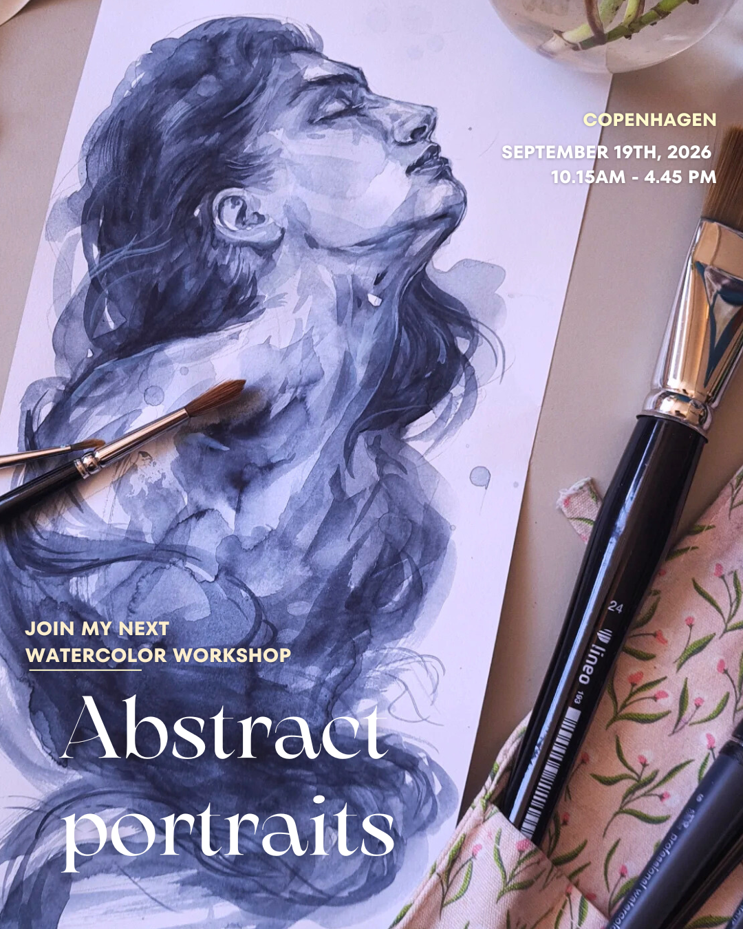 WATERCOLOR WORKSHOP: Abstract portraits