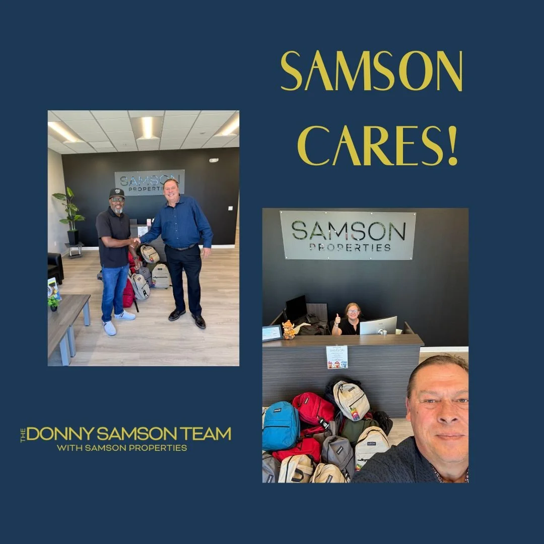 Giving Back Right Here in Warrenton 🎒

This one hits close to home. Our team at Samson Properties put together backpacks packed with supplies for high school students in our community who need a little extra support heading into the new school year.