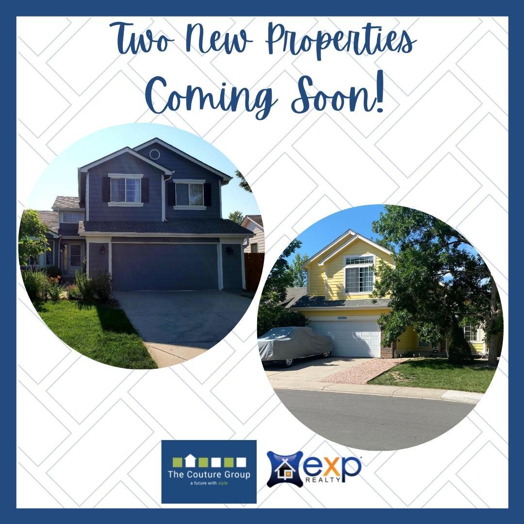Not just one, but TWO fabulous properties are about to hit the market!!! 🎉🏡😍 Don't miss out! Contact The Couture Group today for more information! DM, call 📲 303.459.2162 or email us 📧 realestate@thecouturegroup.com!