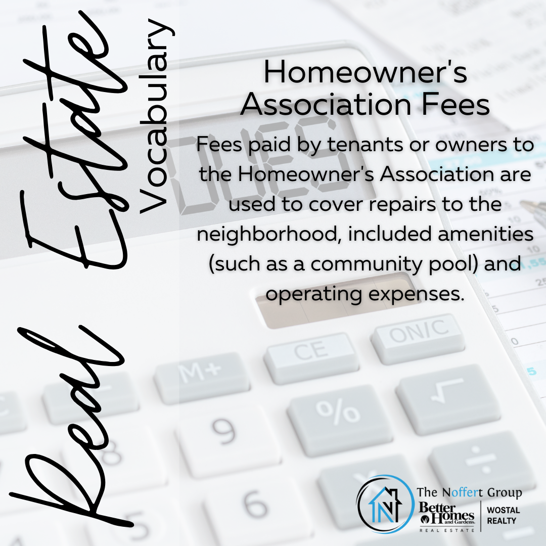 Vocabulary: HOA Dues — The Noffert Group
