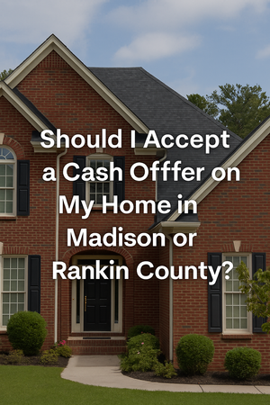 Should I Accept a Cash Offer on My Home in Madison or Rankin County?