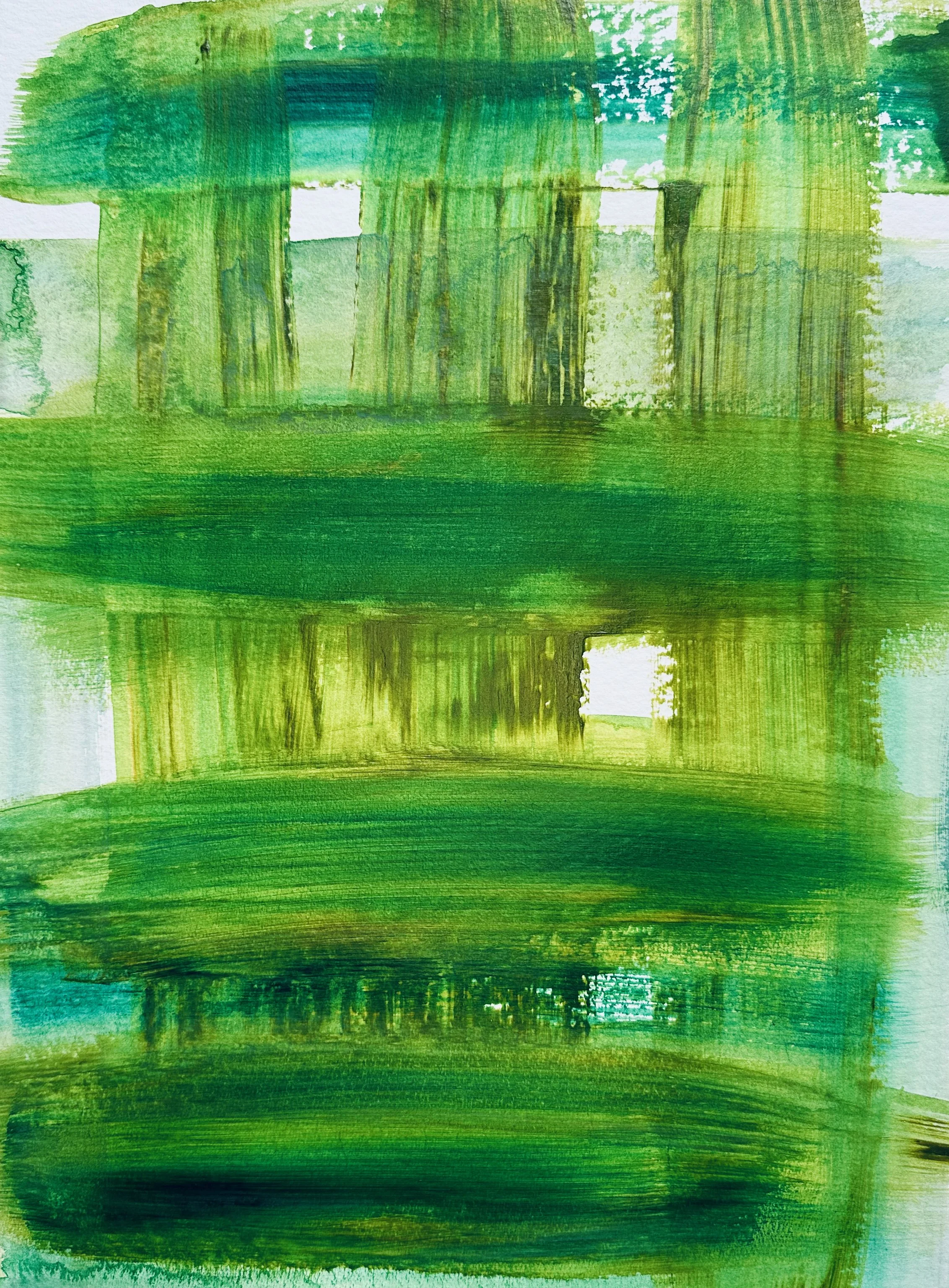 Sarah Rossiter-Untitled Green 02-April 2024-Acrylic on watercolor paper.jpeg