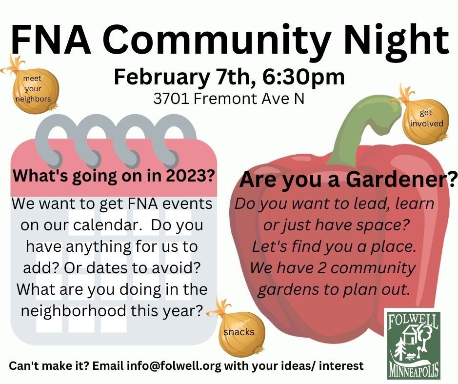 Folwell Neighborhood Night February 7th