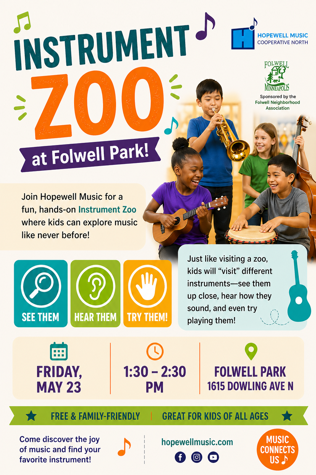 Instrument Zoo at Folwell Park