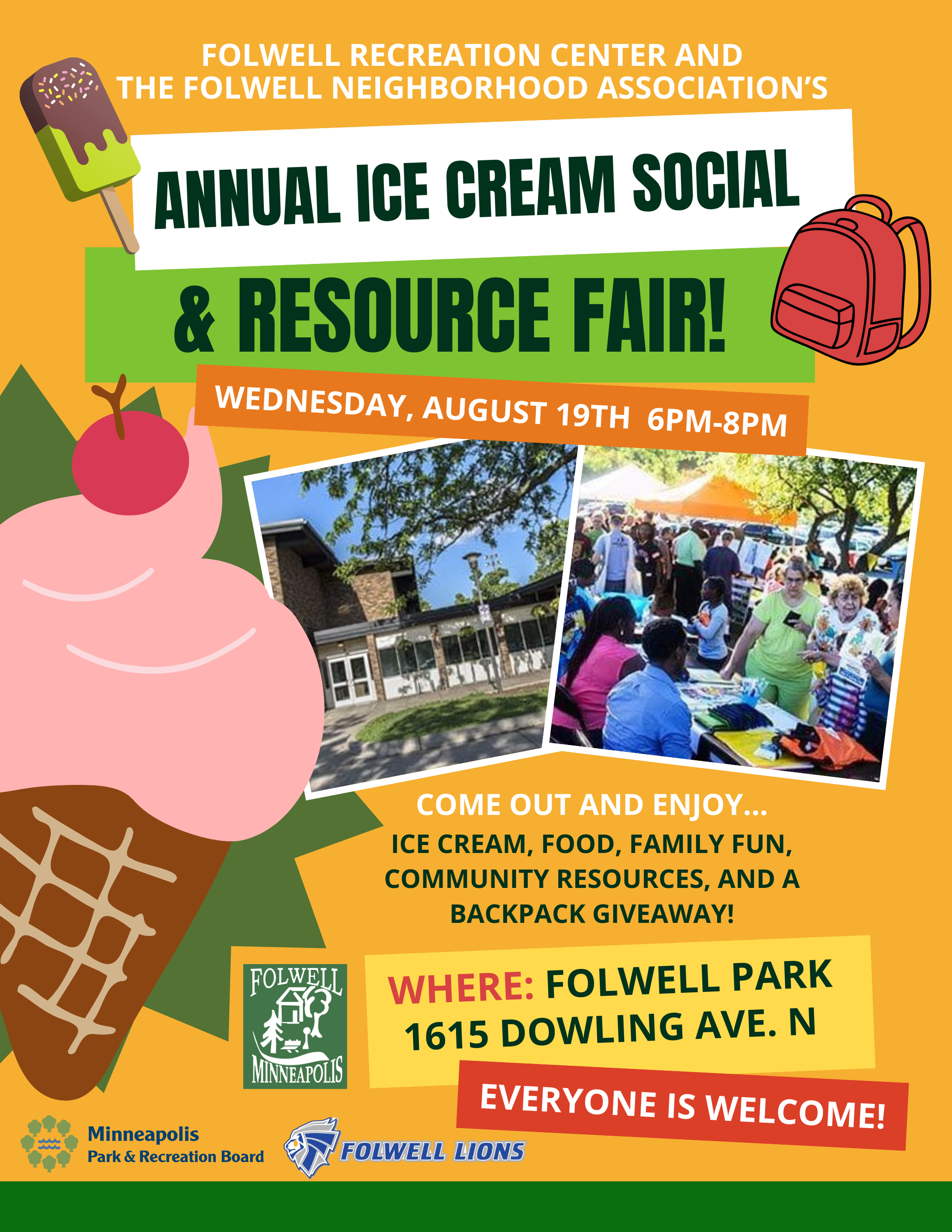 SAVE THE DATE: Annual Ice Cream Social &amp; Resource Fair Aug. 19th!