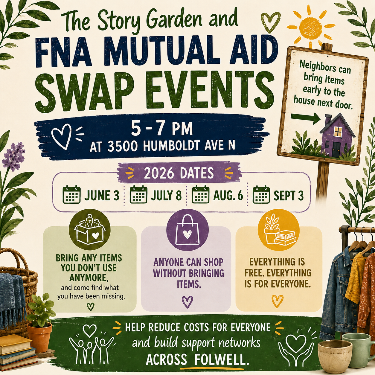 August Mutual Aid Swap @ The Story Garden